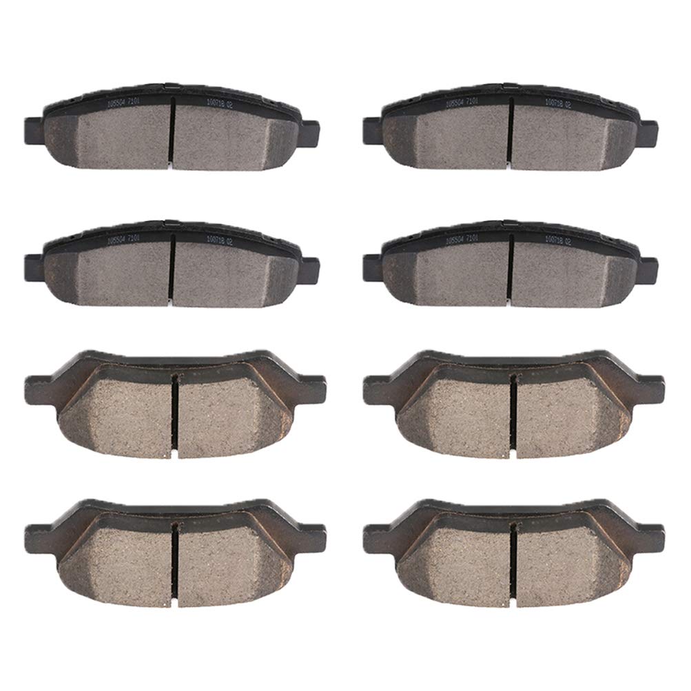 Ceramic Brake Pads Kits,Scitoo 8Pcs Brakes Pads Set Fit For 2009-2016 For Toyota Venza