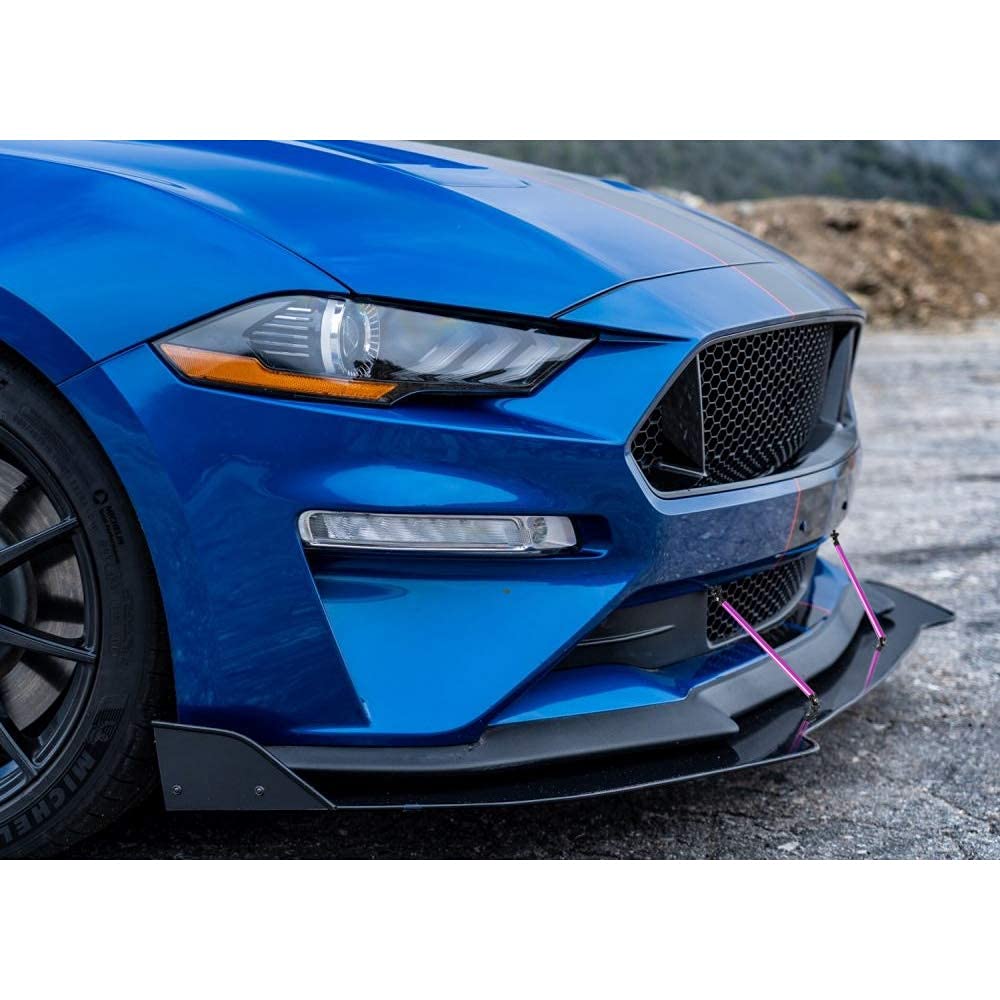 Splitter Strut Rods, Auxmart 200Mm Lip Splitter Support Rod Diffuser Strut Rod Tie Support Bars 200Mm Fit Most Vehicles, Pack Of 2, Purple