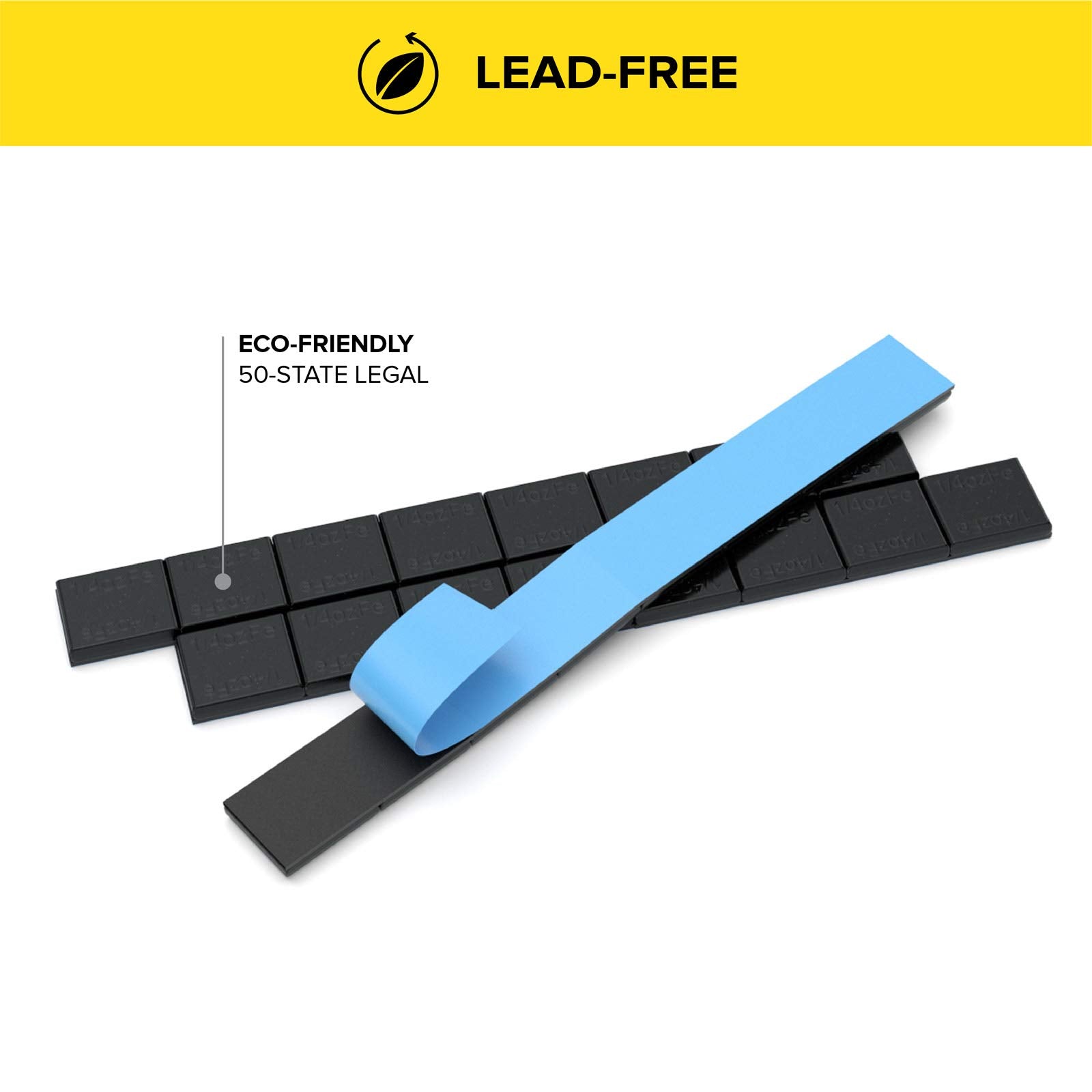 Stancemagic - 0.25Oz 1/4Oz - Gray Adhesive Stick On Wheel Weights, Easy Peel, Low Profile, Zinc Plated Steel Balancing Weights For Cars Bikes Atv Utv, 0.75 Lb Box (12Oz), Contains 48 Pieces