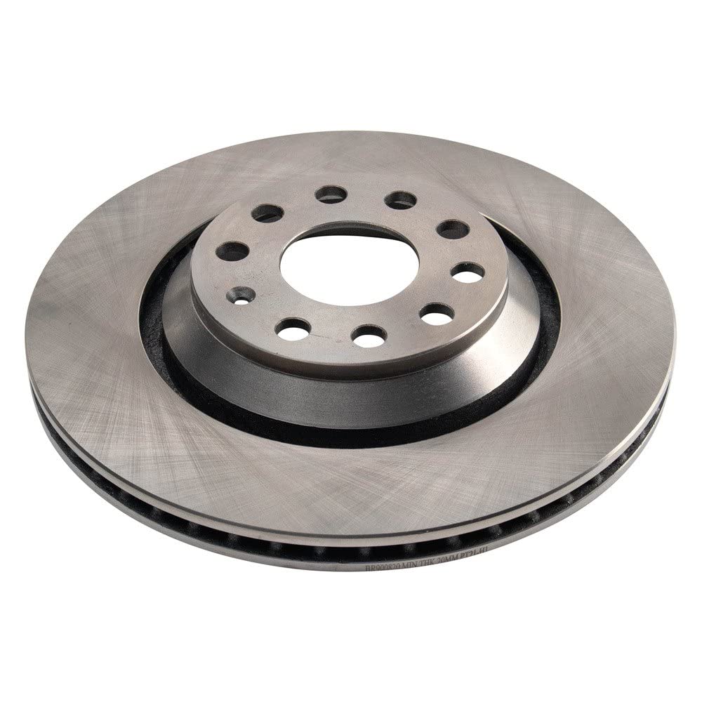 Trq Rear Replacement Brake Rotor Pair Compatible With Vw Golf Passat Gti Audi A3 S3 Tt