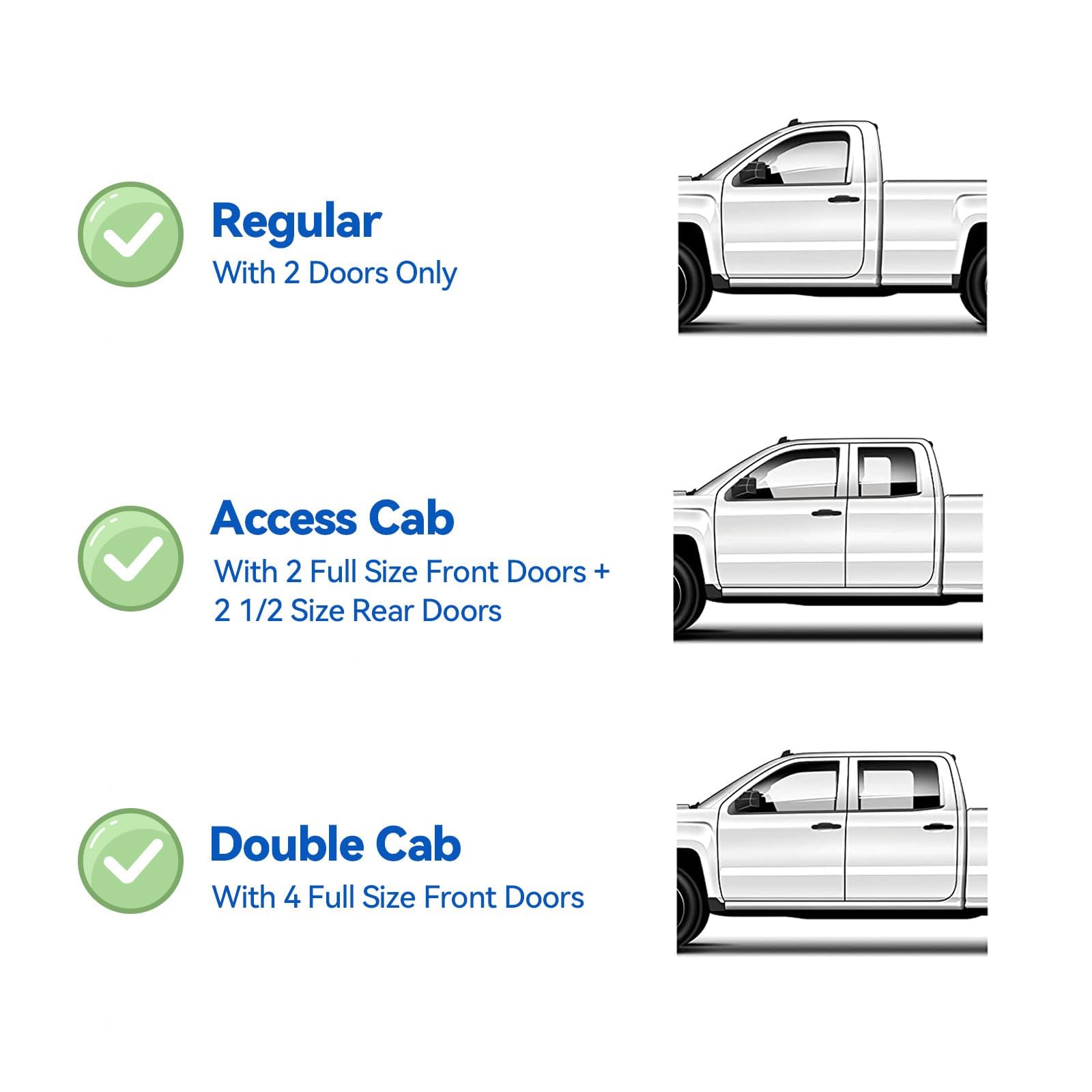 Window Visors Rain Guards For 1995-2004 Toyota Tacoma Regular Cab, Out-Channel Window Vent Wind Deflectors Visors Shades For 95-