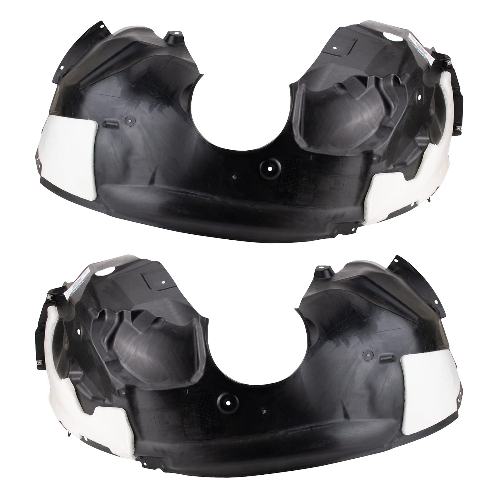 Trq Front Inner Fender Liner Set Compatible With 2015-2018 Ford Edge Fo1248193 Fo1249193