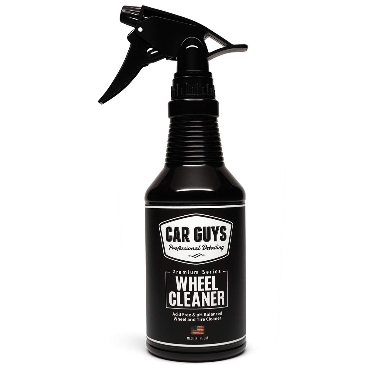 Car Guys Wheel Cleaner | Effective Rim And Tire Cleaner | Safe & Versatile Brake Dust Remover For Alloy, Chrome, Aluminum Rims, White Wall Tires, And More! | 18 Oz