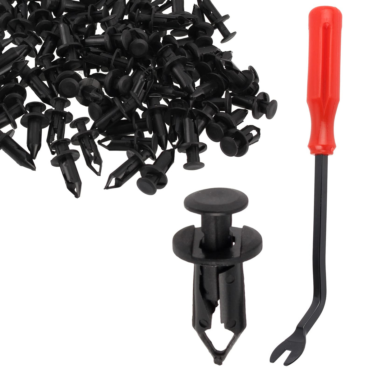 CARBBIA 120 PCS UTV Nylon Fender Clips/Body Rivets Compatible with Polaris Ranger RZR Kawasaki Teryx Honda 90653-HC4-900 Pioneer