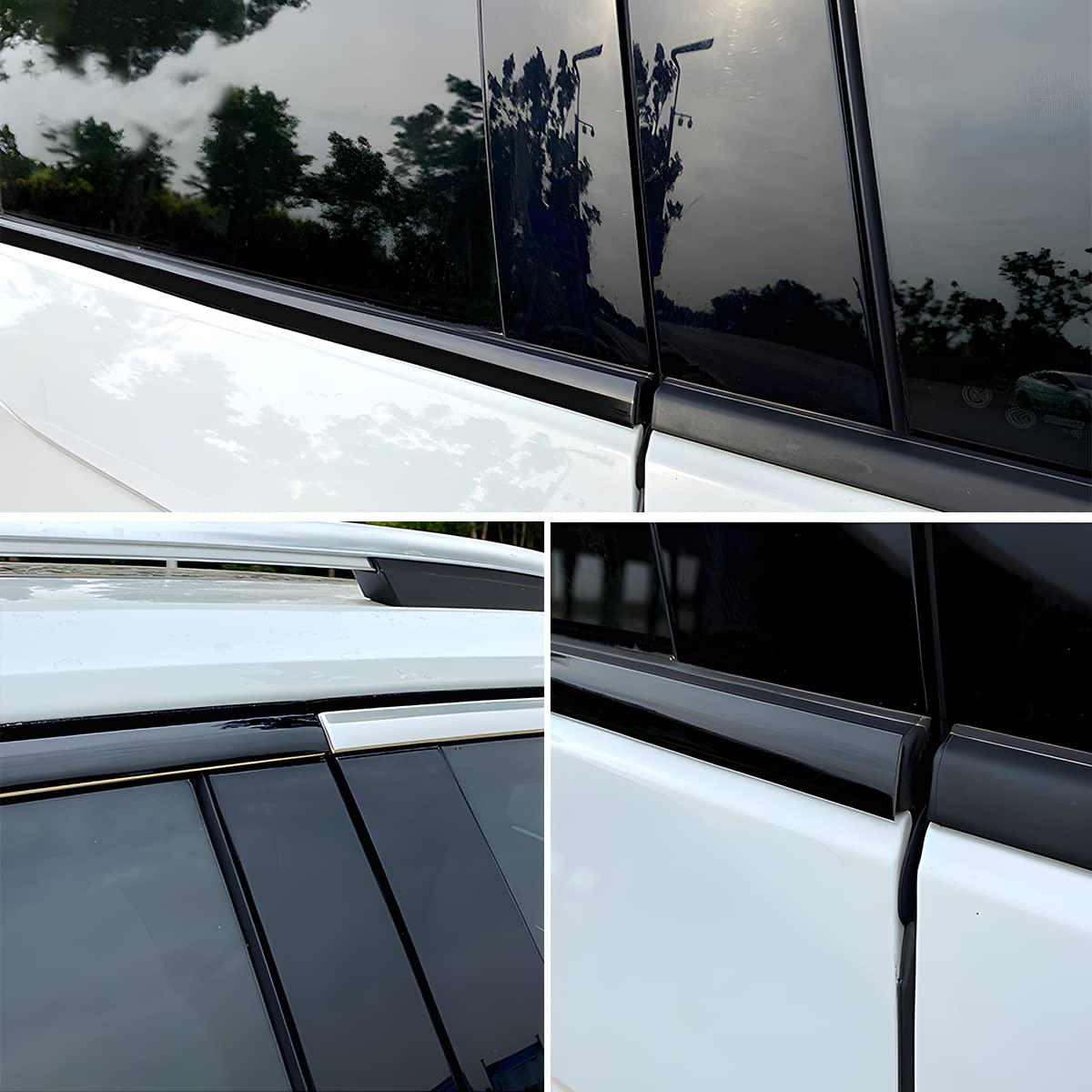Car Interior Trim Strips, 16.5Ft/5M Chrome Strips For Cars, Side Body Chrome Trim Strip, Automotive Chrome Trim Molding For Car, Truck, Rv, Door Window Scratch-Proof (18Mm, Black)