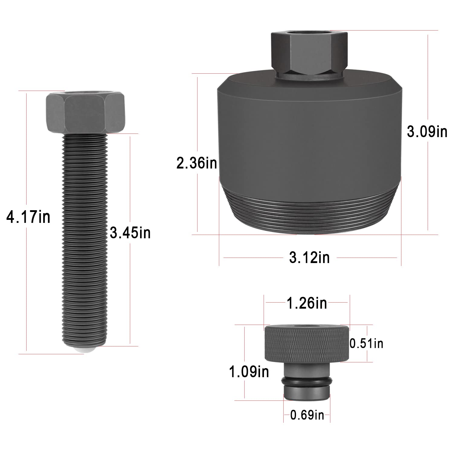 303-1510 6.7L Front Crankshaft Seal Remover Tool, Fits for 2011-2021 Ford Super Duty F-250/350 /450/550, 6.7L Power Stroke Diesel and 2016-2021 F-650 / F-750 6.7L #Alt ST-152