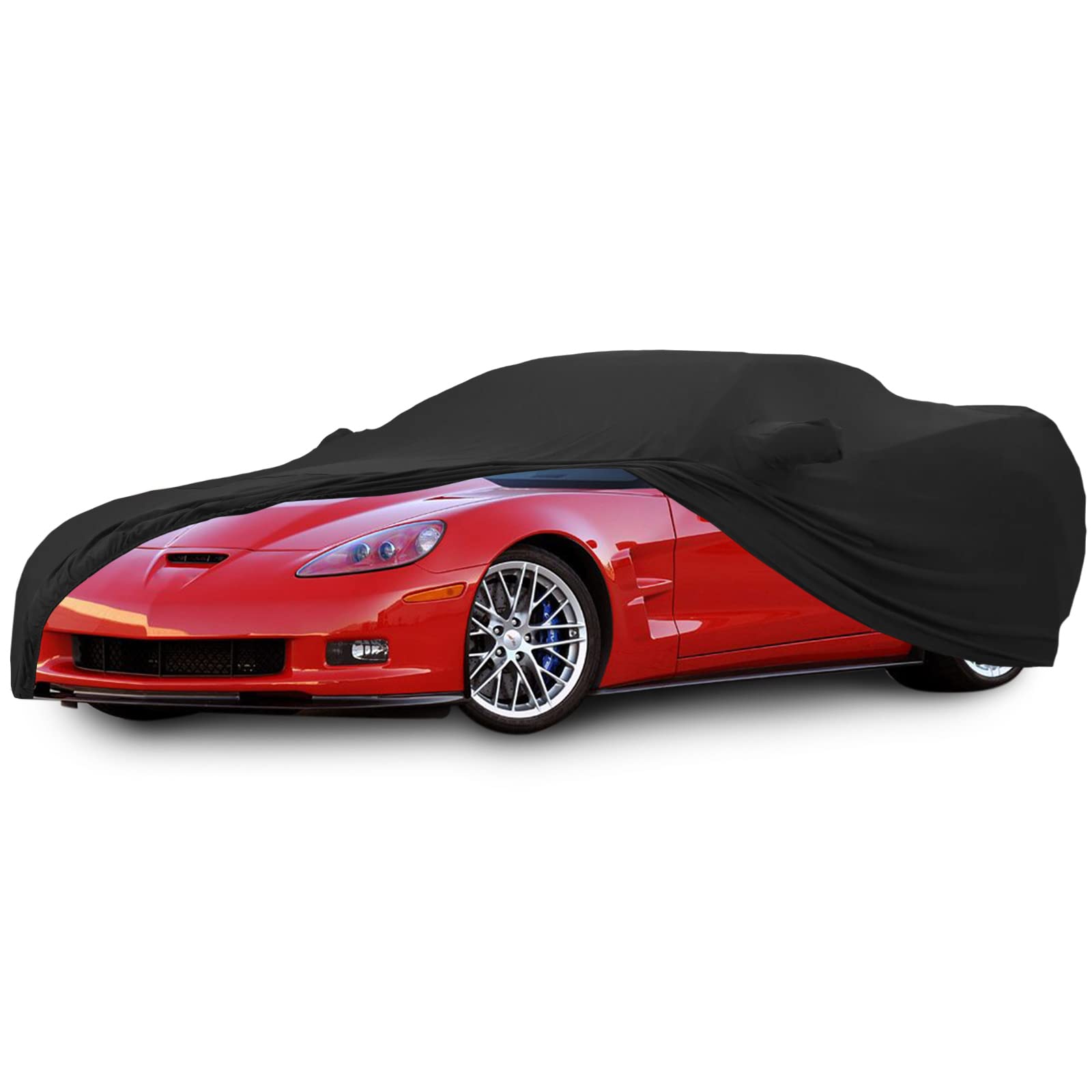 Car Cover Indoor Compatible with Corvette C6 2005-2013, Stretch Satin Dust-Proof Protection Ultimate Custom Full Car Cover for U