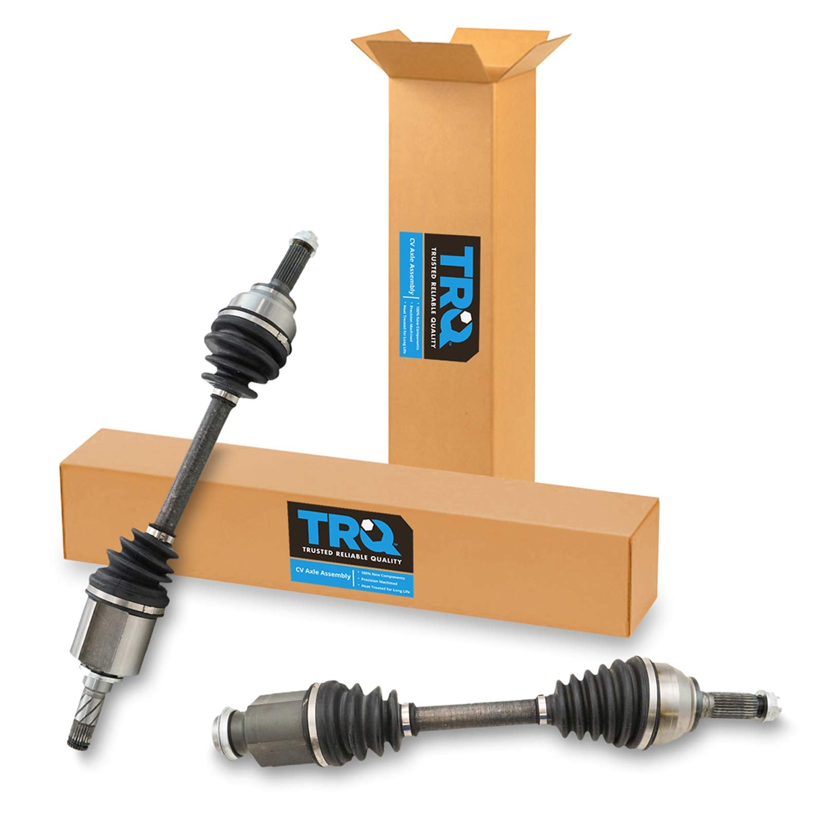 Trq Front Cv Axle Shaft Assembly Set Compatible With 2005-2009 Mazda 3