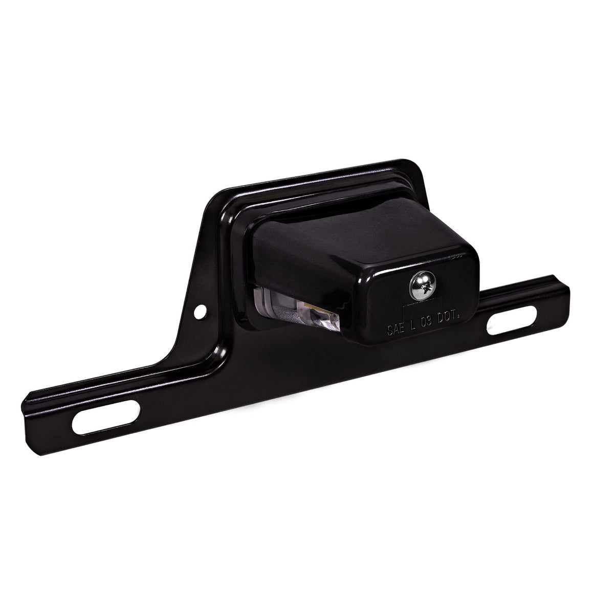 True Mods Led License Plate Light For Trailer [Bracket Mount] [Dot Fmvss 108] [Sae L] [Black-Finish] [Waterproof] [12V Dc] Licen