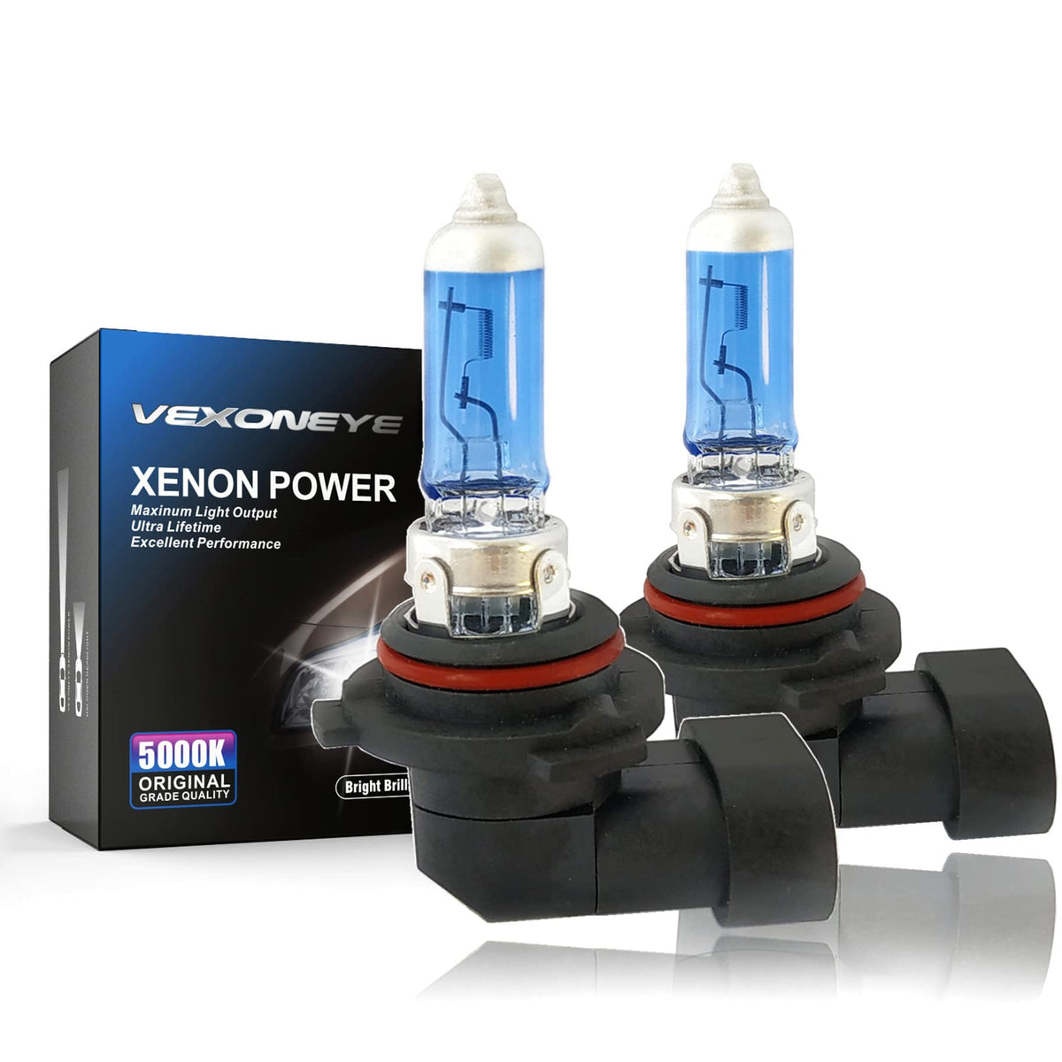 Vexoneye 9006/Hb4 Halogen Headlight Bulb 12V 51W White 5000K Light Bulbs Headlamp Super Bright