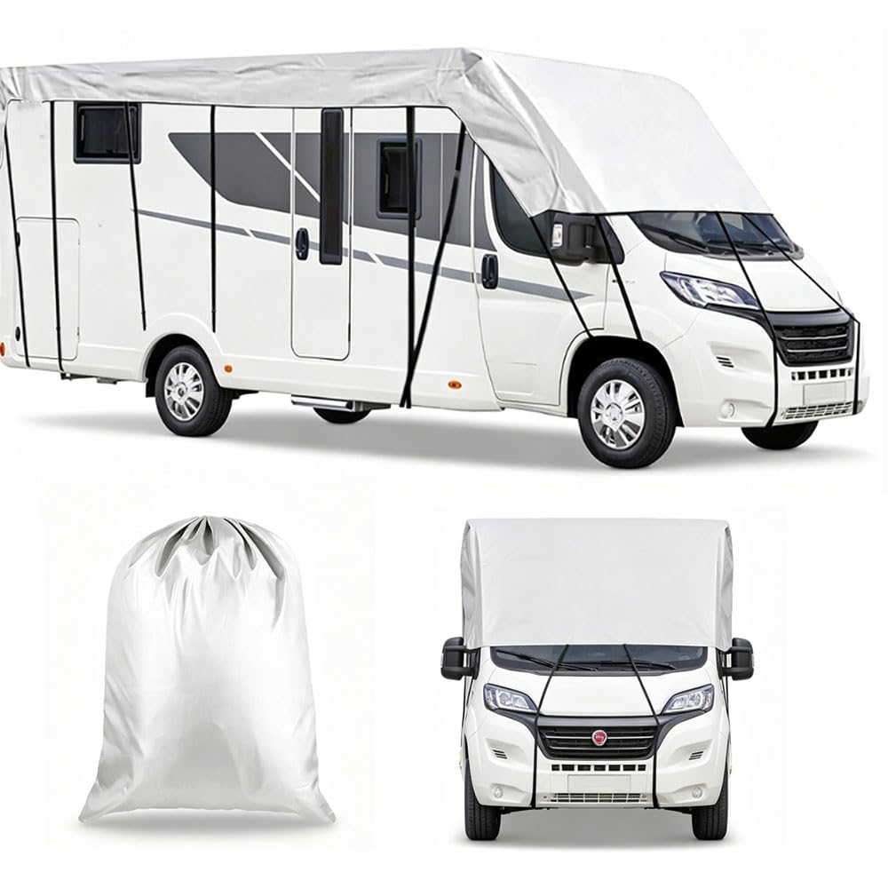 Waterproof RV Roof Cover for ZQRV Starlight 2824 2022-2023 2024 2025 2026+, 210D Oxford Motorhome Awning Shade Tarp with UV Rain