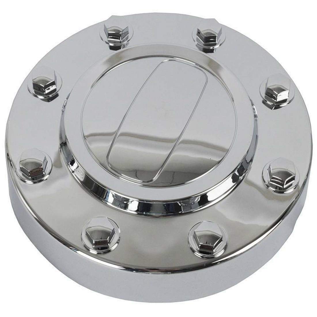 Karpal Front And Rear Wheel Center Hubcap Compatible With 2011-2018 Ram 3500 1-Ton Dually Drw, Alcoa Alloy, (2Pcs Front), (2Pcs, Rear)