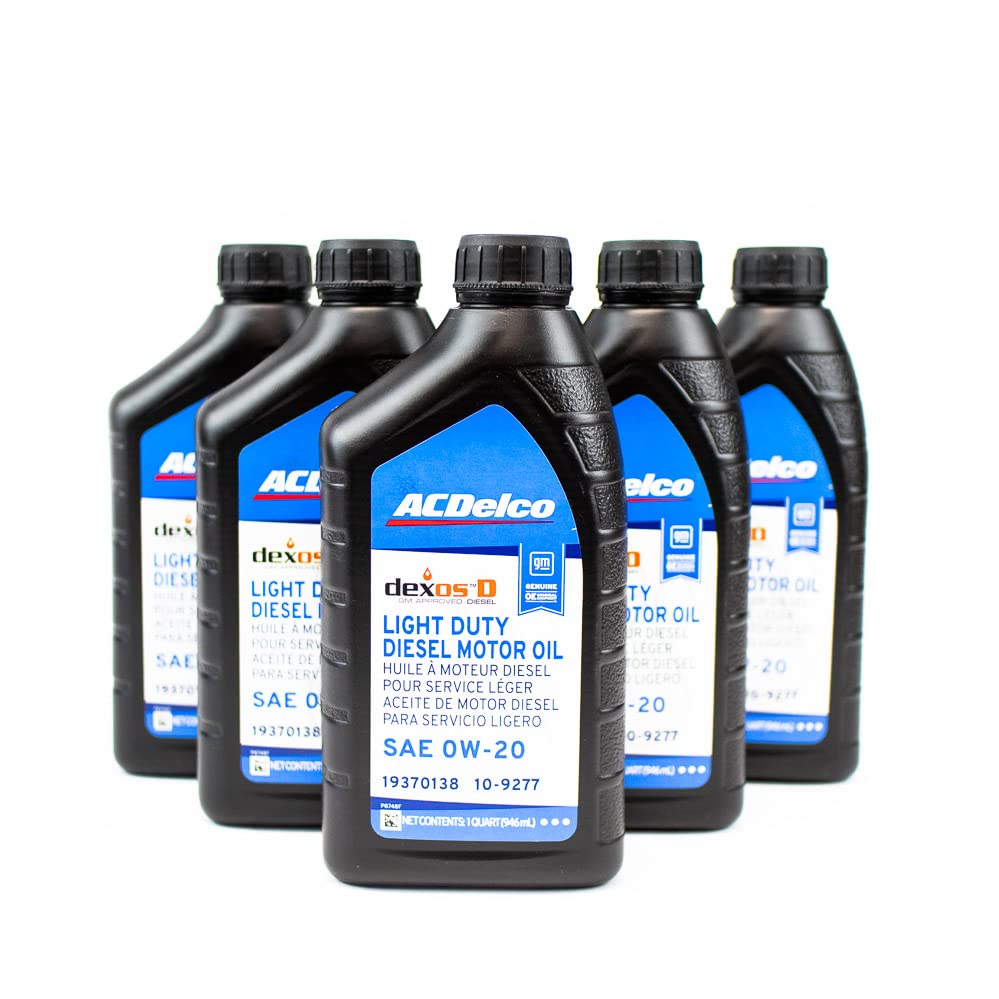 DmaxStore ACDelco DexosD 0W-20 Oil Change Kit with Oil Filter PF66 for 3.0L Duramax Silverado Sierra Tahoe Yukon Diesel