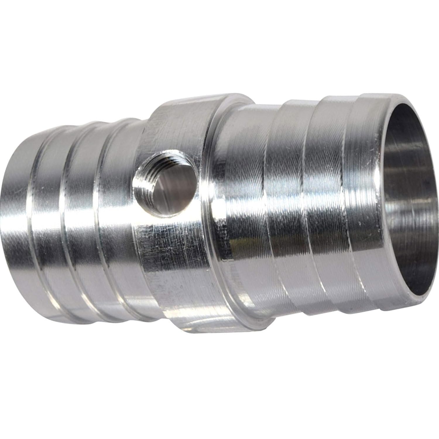 Ict Billet Radiator Hose Barb Coupler With 1/8'' Npt Port 1-1/4'' Steam Tube Adapter For Ls Swap Steam/Coolant Crossover Splice