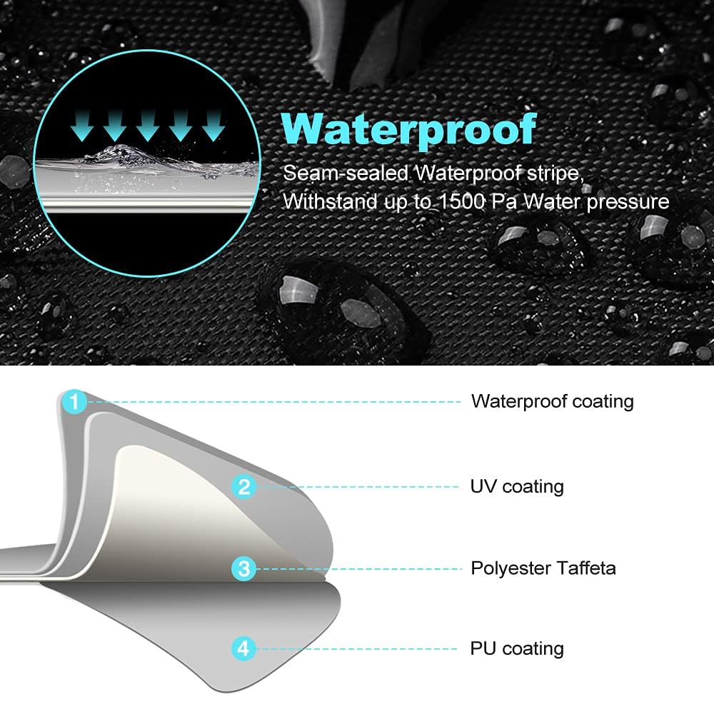 Neverland ATV Cover Waterproof Heavy Duty XL Universal Quad Cover Outdoor Storage Cover 4 Wheeler Rain Cover All Weather for Pol