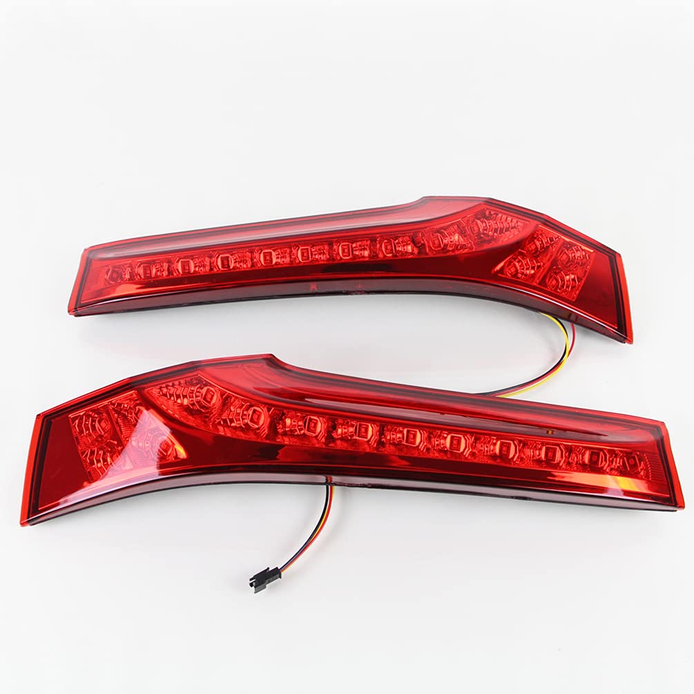 Ecahayaku Led Rear Side Pillar Tail Brake Driving Light,Oem Replacement Accessories Fog Lamp Assembly Compatible With 2014-2020 Honda Jazz Fit