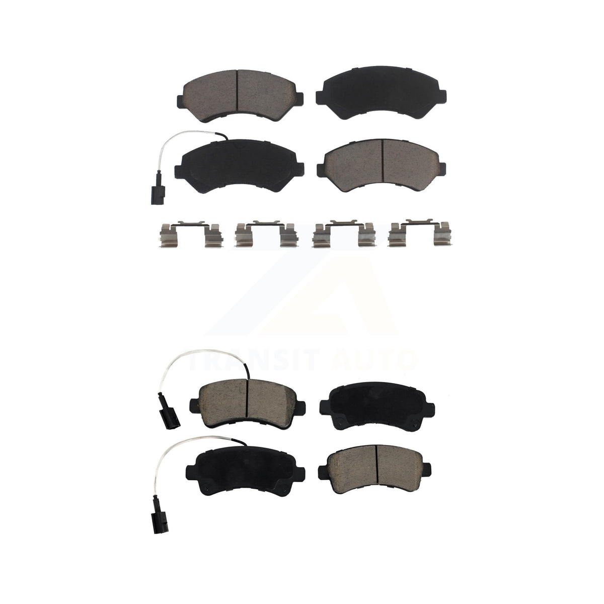 Cmx Front Rear Ceramic Brake Pads Kit Replacement For Ram Promaster 1500 2500 3500 Kcx-100424