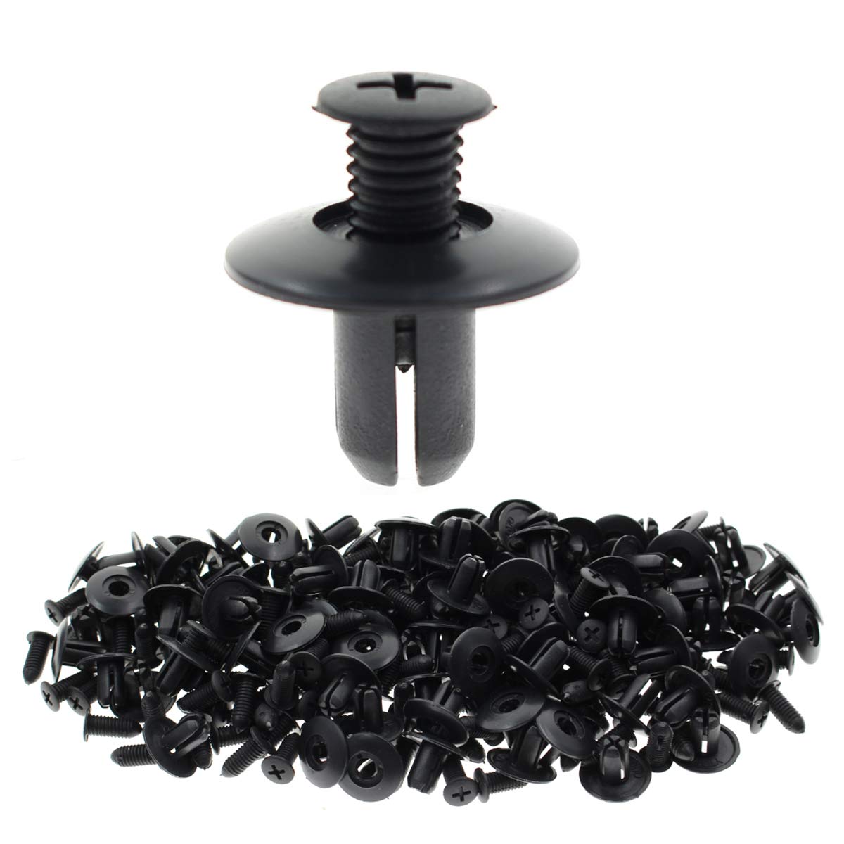 Motoall Nylon Fender Liner Door Trim Panel Bumper Shield Retainer Fastener Rivet Push Type Clips For 8Mm Hole Ford Mazda Hyundai