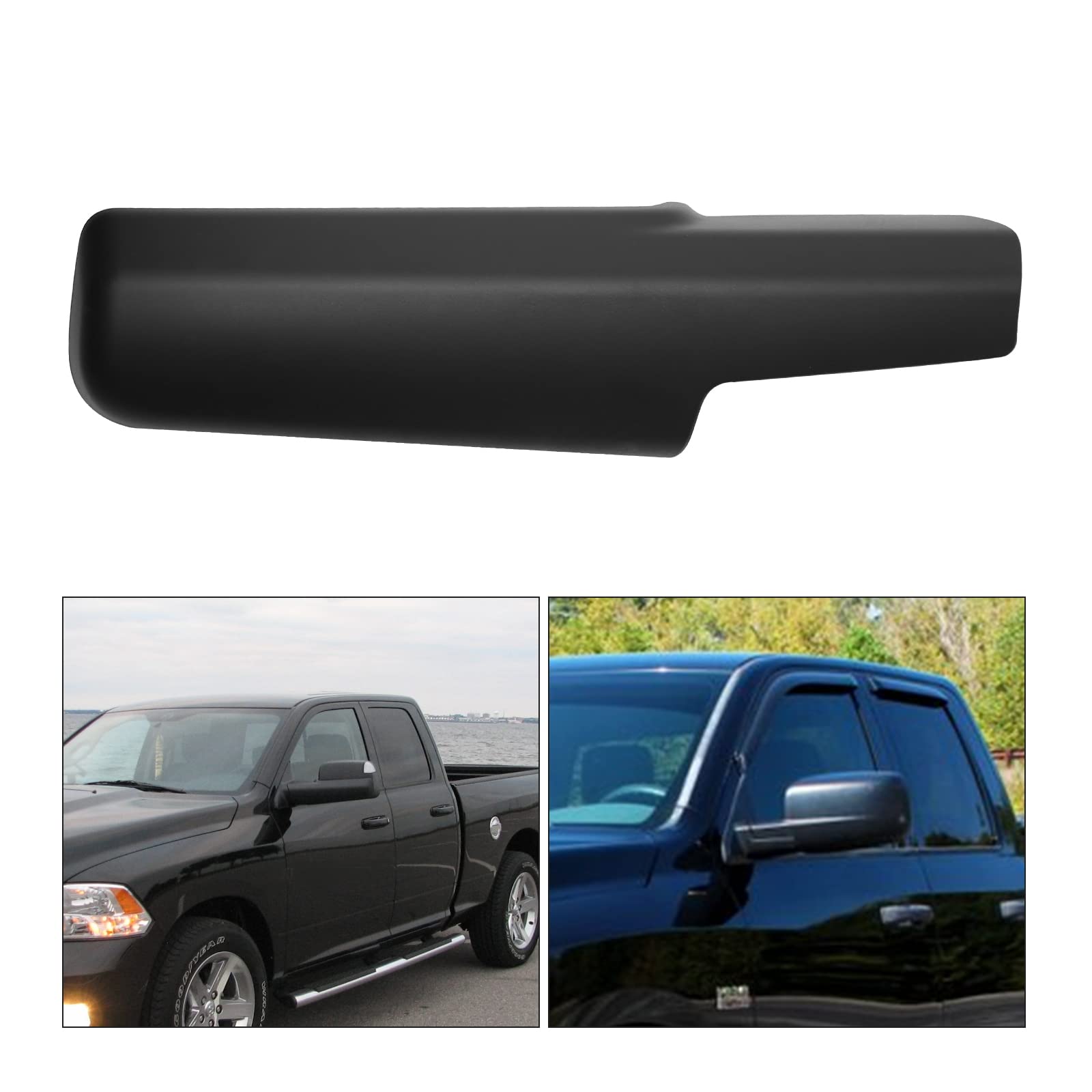 Trailer Tow Mirror Cover Cap Front Arm Right Passenger Side Replacement For Dodge Ram 2014-2019, 1500 2500 3500 Replace For #682