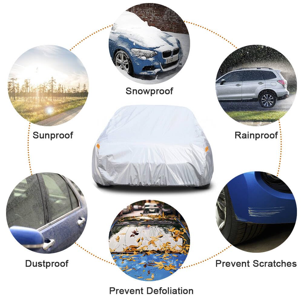 Kayme 6 Layers Car Cover Custom Fit For Honda Odyssey (1999-2024) Waterproof All Weather For Automobiles, Outdoor Full Cover Rai