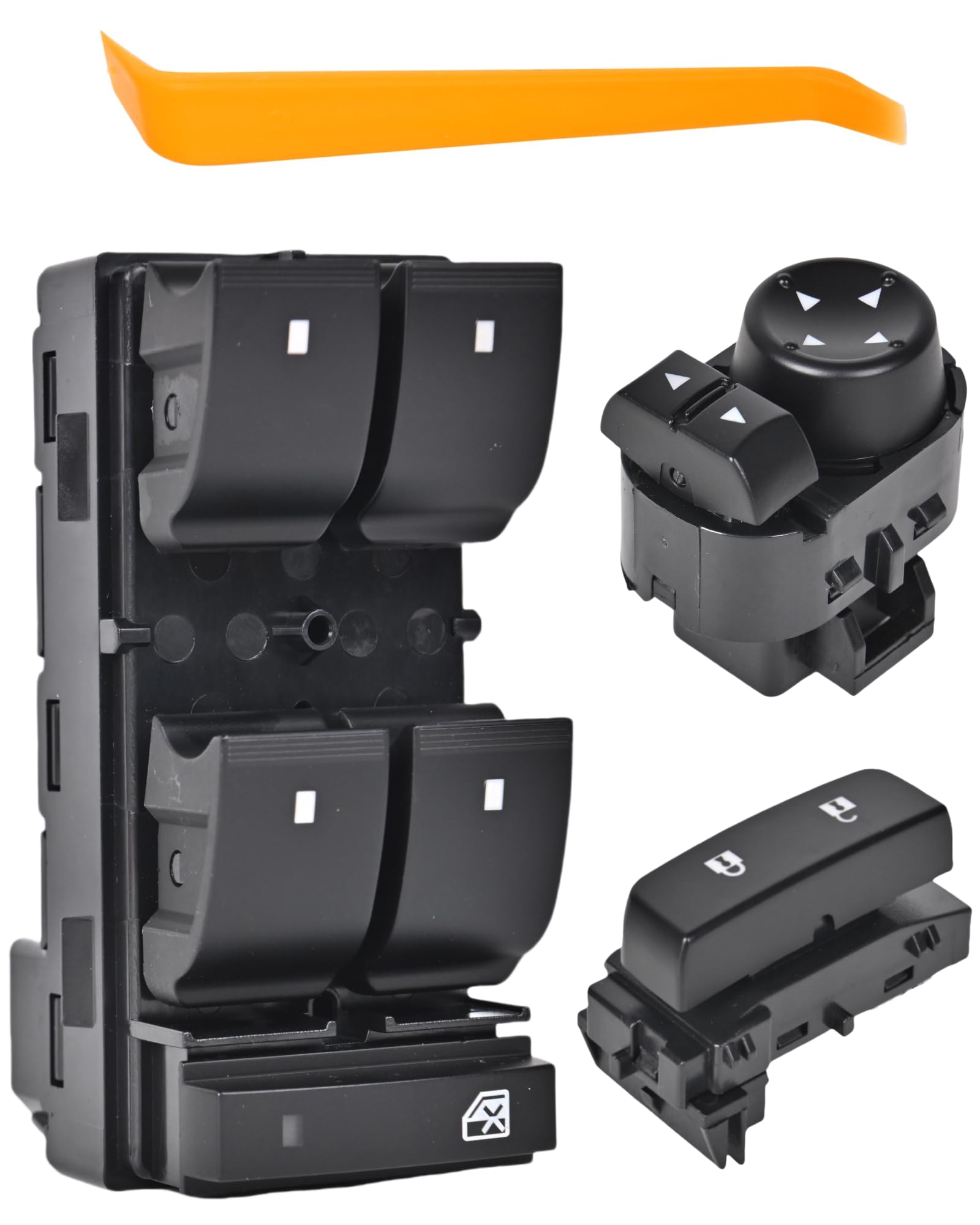 PANNUOSCS Window Switch Driver Side for 2007-2014 Chevy Silverado/GMC Sierra 1500 2500HD 3500HD, Plastic, Model 20945129, Color
