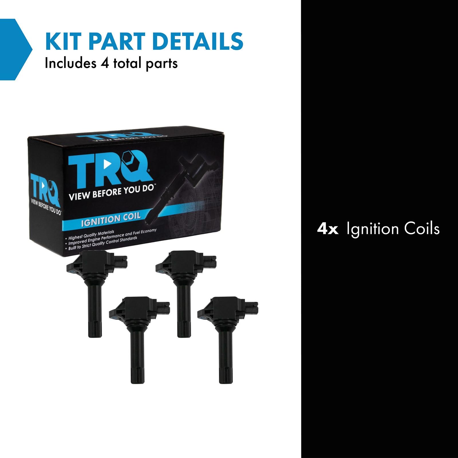 Trq Ignition Coil Set Compatible With 2017-2018 Subaru Forester 2015-2019 Legacy Outback 2015-2021 Wrx