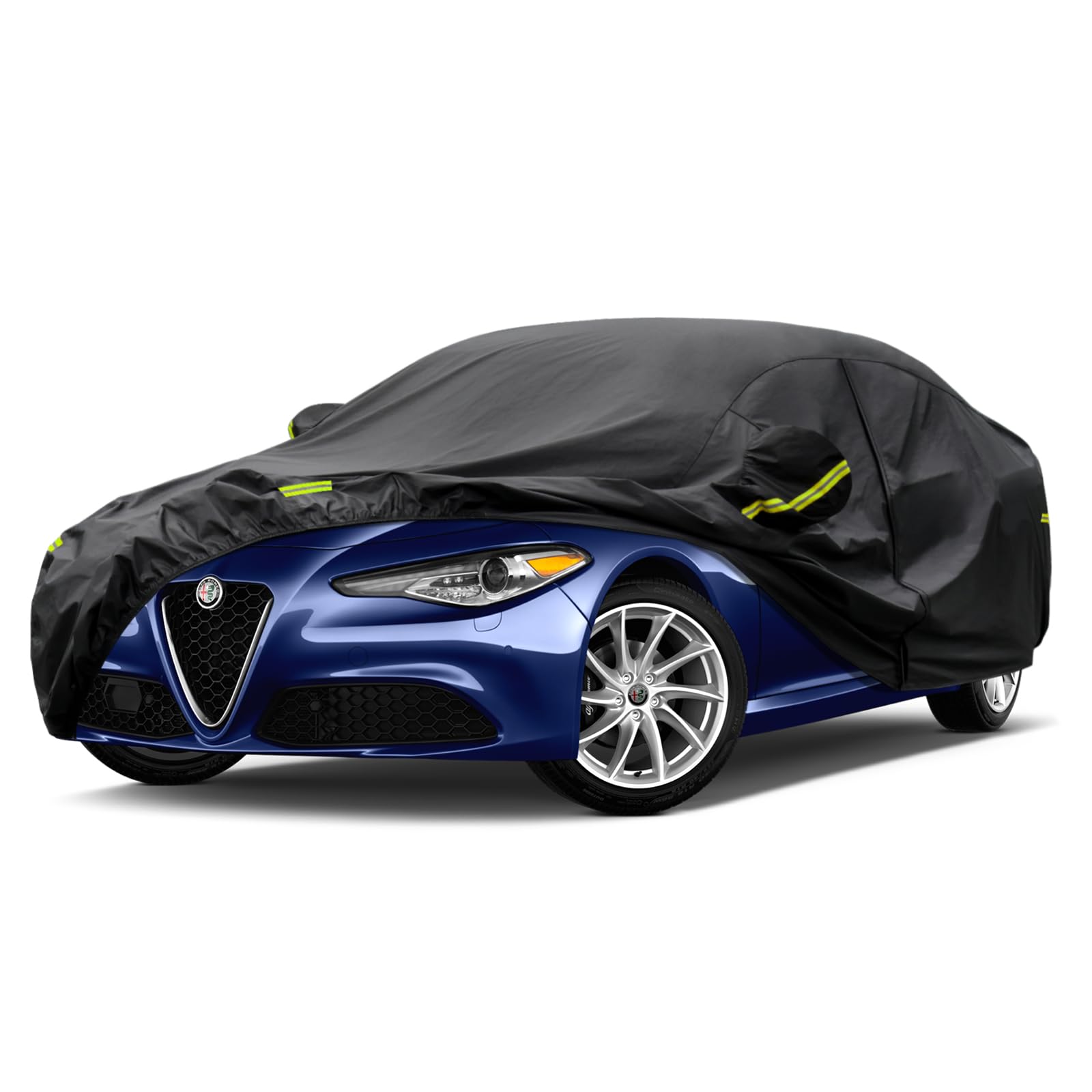 Kaugung 7 Layers Car Cover Custom Fit Alfa Romeo Giulietta (2010-2020), Waterproof All Weather Resistant Outdoor Indoor Sun Rain