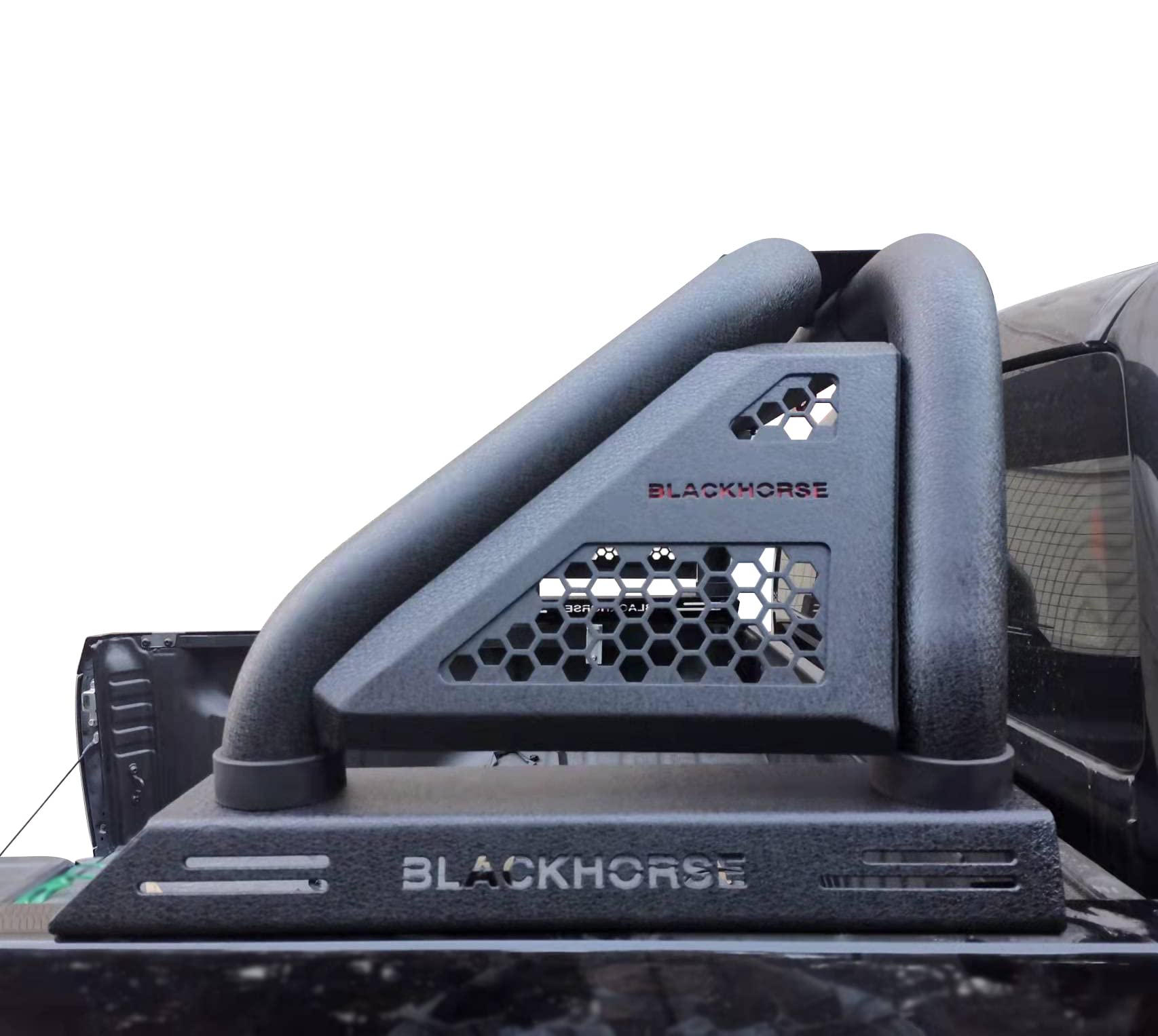 Black Horse Off Road Black Horse Classic Pro Roll Bar Modular Textured Black Compatible With 2000-2010 Dodge Ram 2500|2011-2022 Ram 2500/Ram 3500|2000-2022 Ford F-150|2001-2022 Gmc Sierra 1500-Rb01Mt