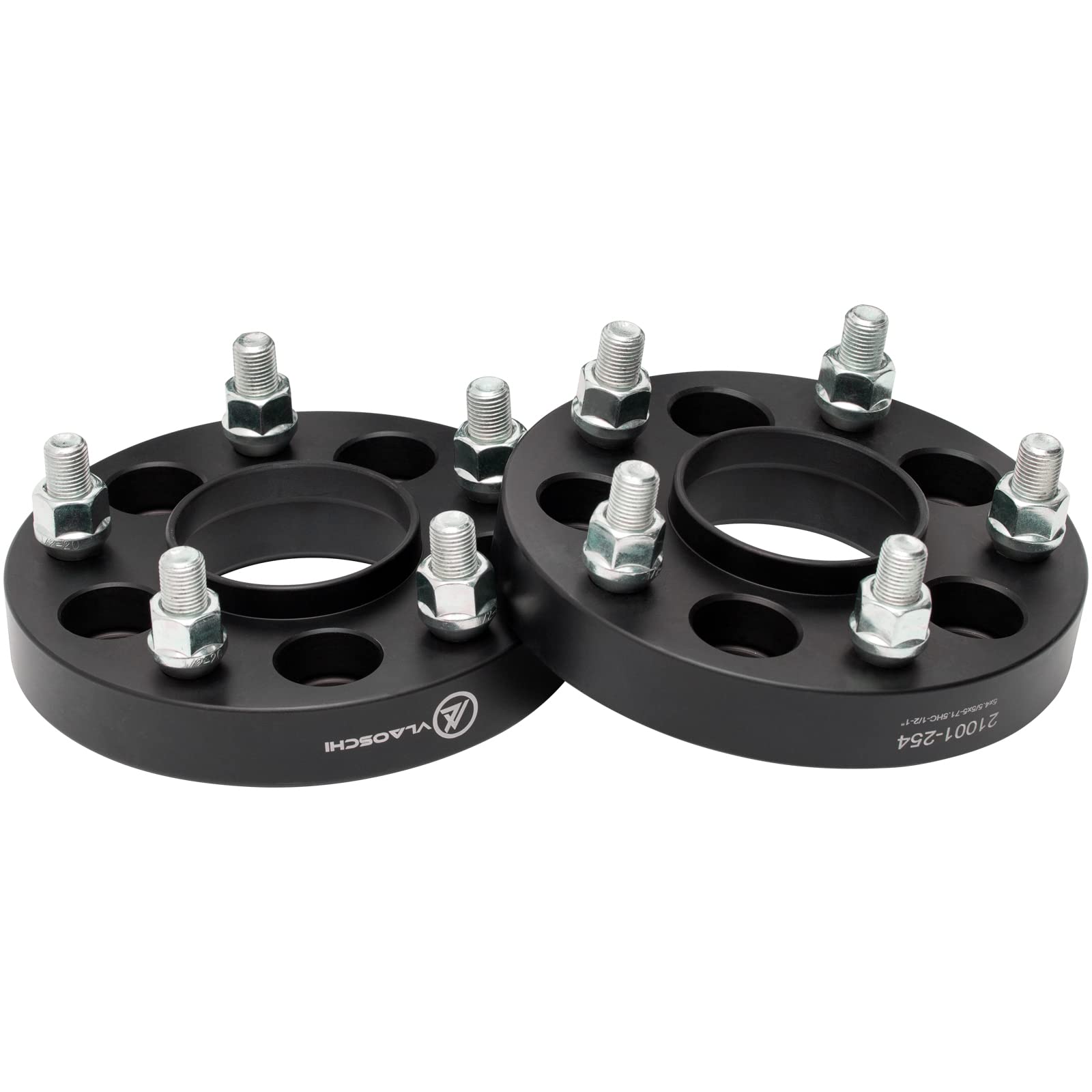 VLAOSCHI Black Forged 5x120 Hubcentric Wheel Spacers 1 Inch 14x1.5 Studs 64.1mm Hub Bore Compatible with Honda-Acura-Tesla for O