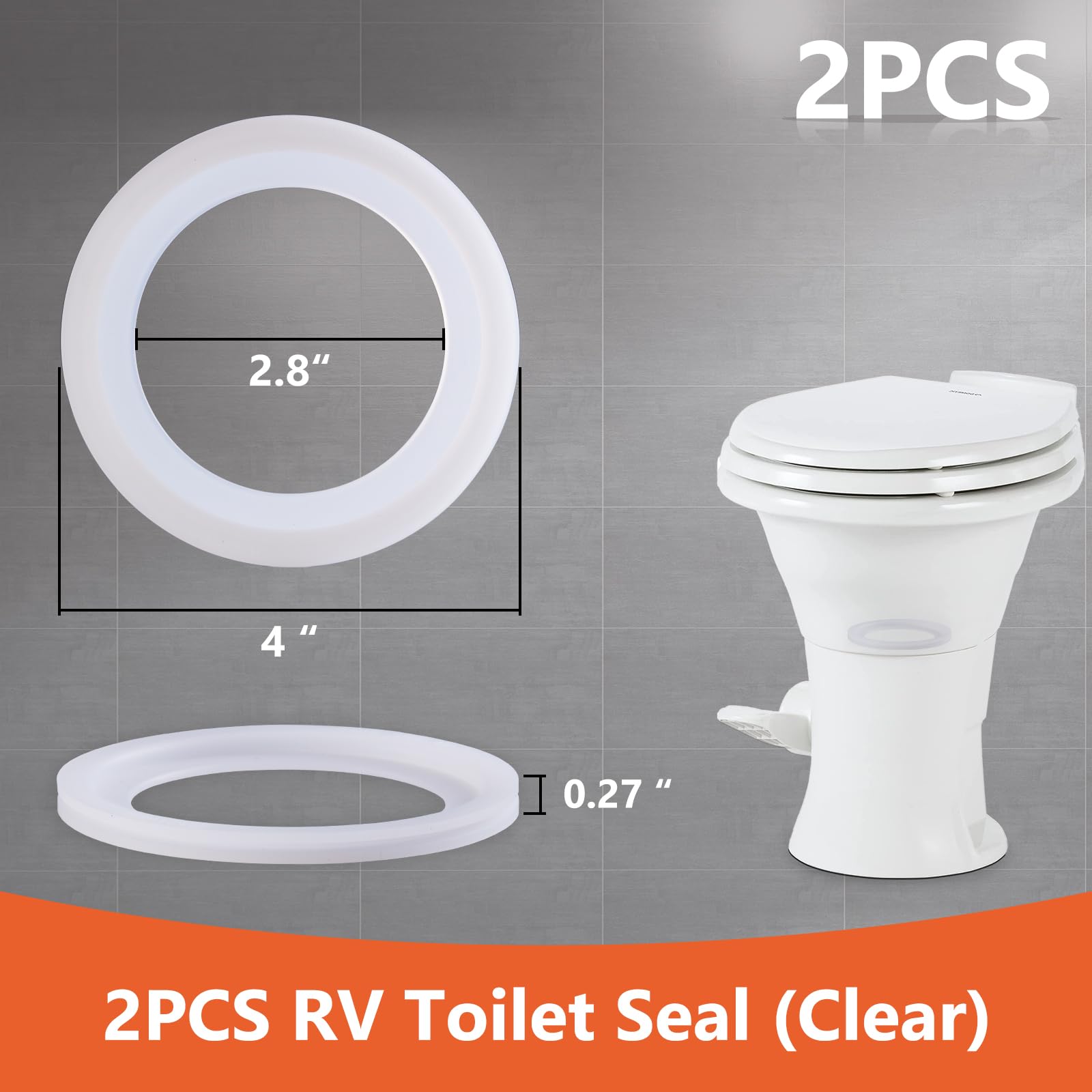 Boeemi Rv Toilet Seal Kit 385311658 Flush Ball Seal Replacement For Dometics 300 310 320 Rv Toilet Parts Solves Toilet Leakage,