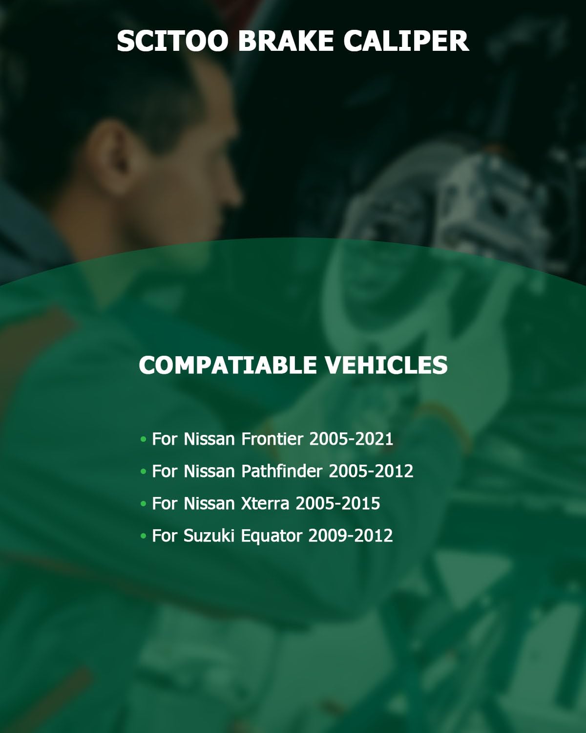 Scitoo 19B3122A Front Right Disc Brake Caliper Assembly W/Bracket For Nissan For Frontier 2005-2019,For Nissan For Pathfinder 20