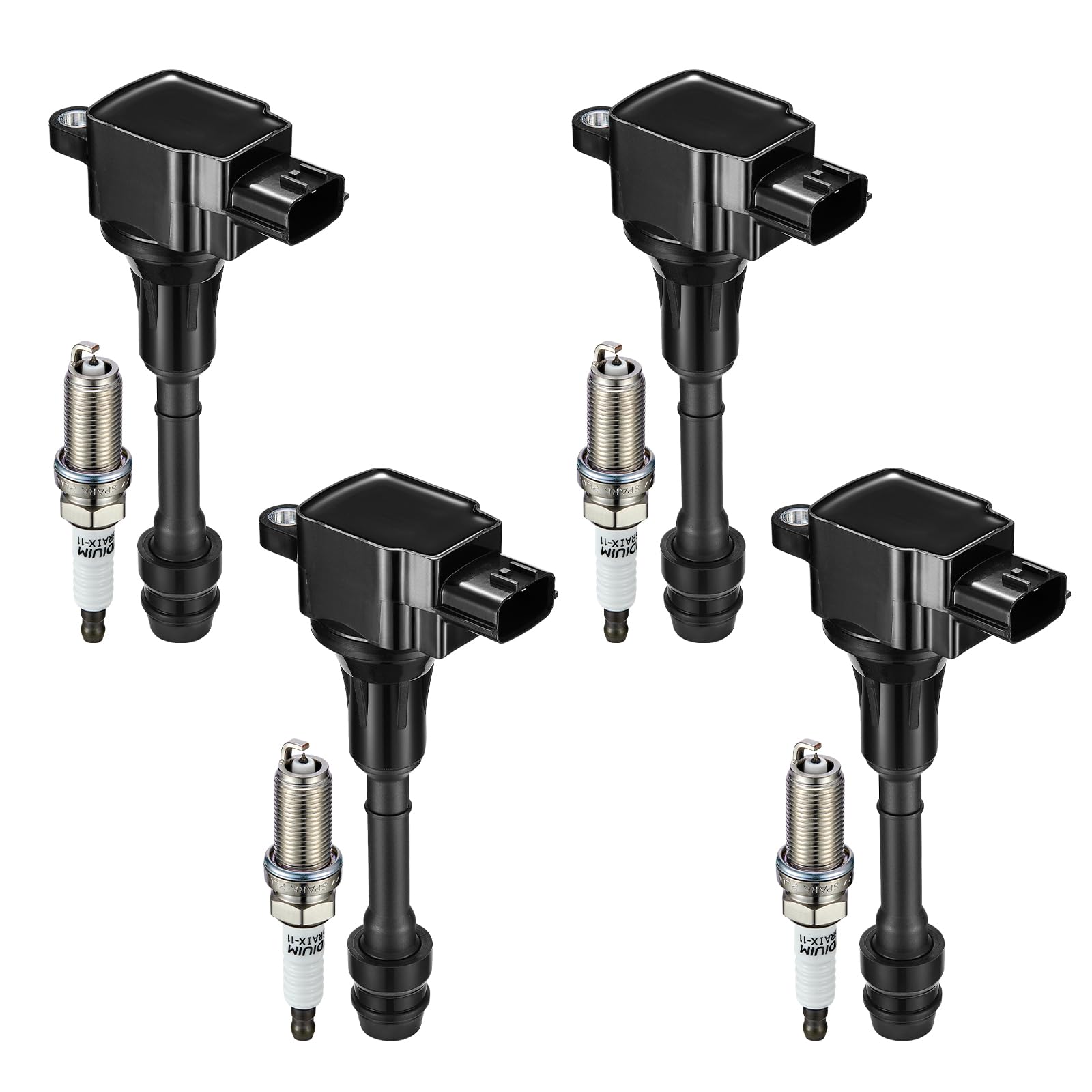Bdfhyk Ignition Coil Pack Uf350 And Iridium Spark Plugs 4505 Compatible With 2002-2006 Nissan Altima 2002-2006 Nissan Sentra L4