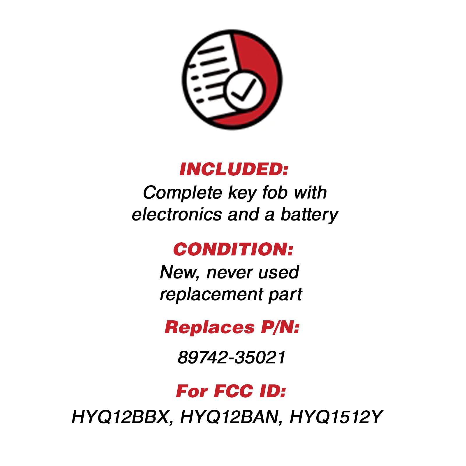 2X KeylessOption Key Fob Replacement for 1999 2000 2001 2002 2003 2004 2005 2006 2007 2008 2009 Toyota Sequoia 4Runner Keyless Entry Remote Remote Control, 3-Button Panic HYQ12BBX, Self Programming