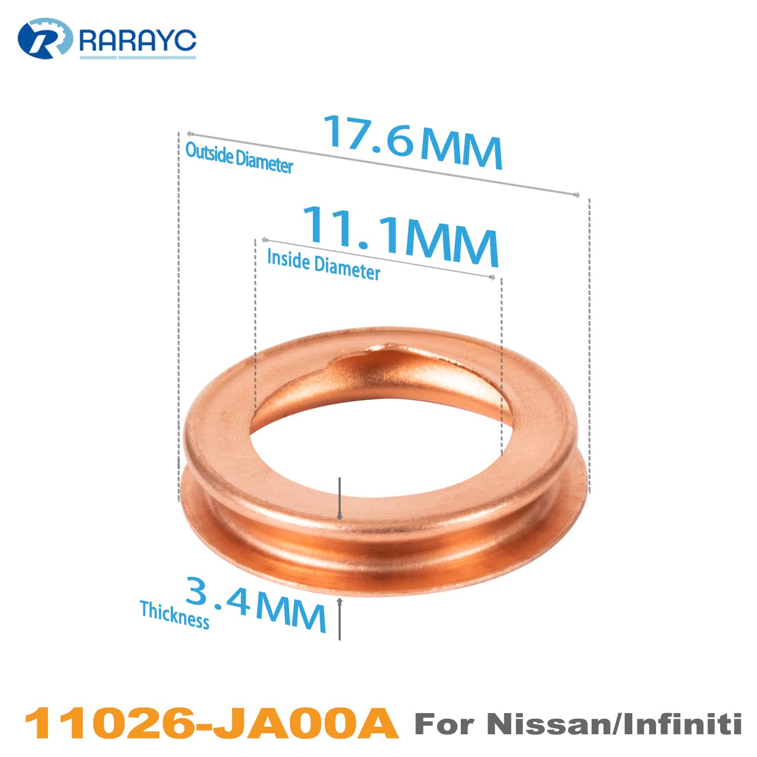 20 Pcs Oil Drain Plug Gasket Crush Washer Replacement For Nissan Infiniti Models 11026-Ja00A