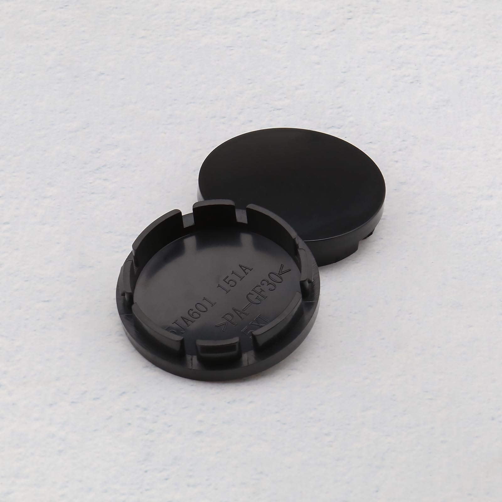 4Pcs Car Auto Wheel Center Caps Front & Rear Hub Covers Black Abs For Vehicle Replacement Accessories 56Mm Outer Diameter