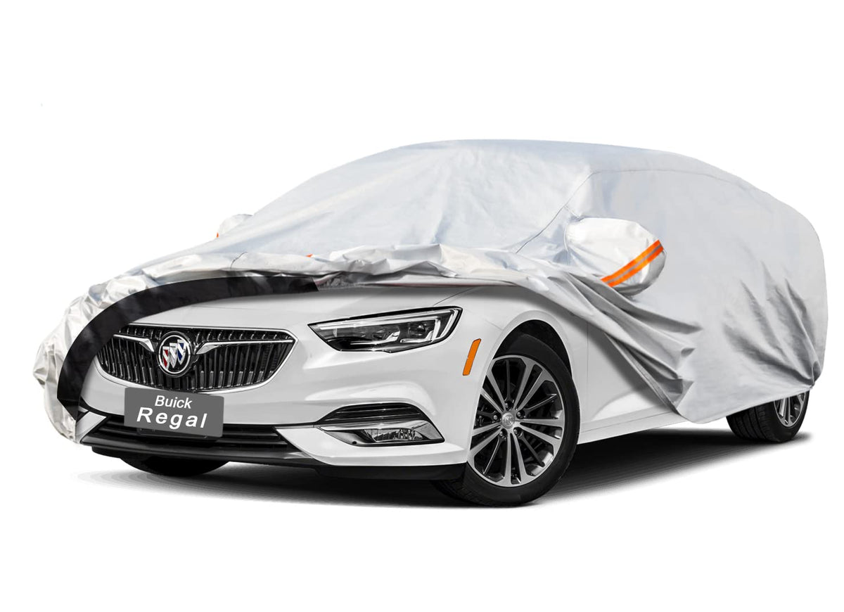 Gunhyi 6 Layers Car Cover Custom Fit Buick Regal (2009-2025) Waterproof All Weather, Heavy Duty Outdoor Snow Sun Rain Uv Protect