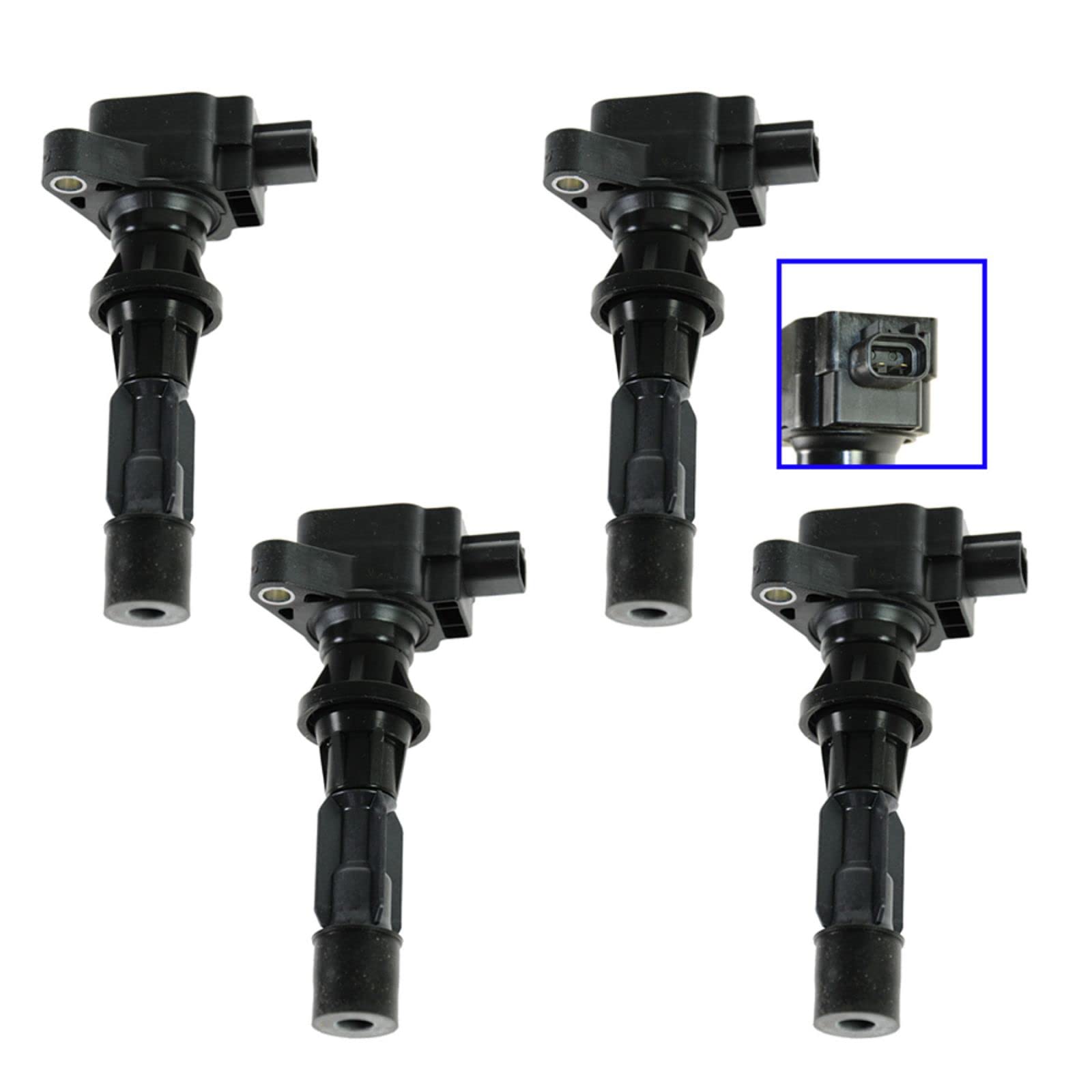 Trq Ignition Coil Set Compatible With 2006-2009 Ford Fusion Mercury Milan