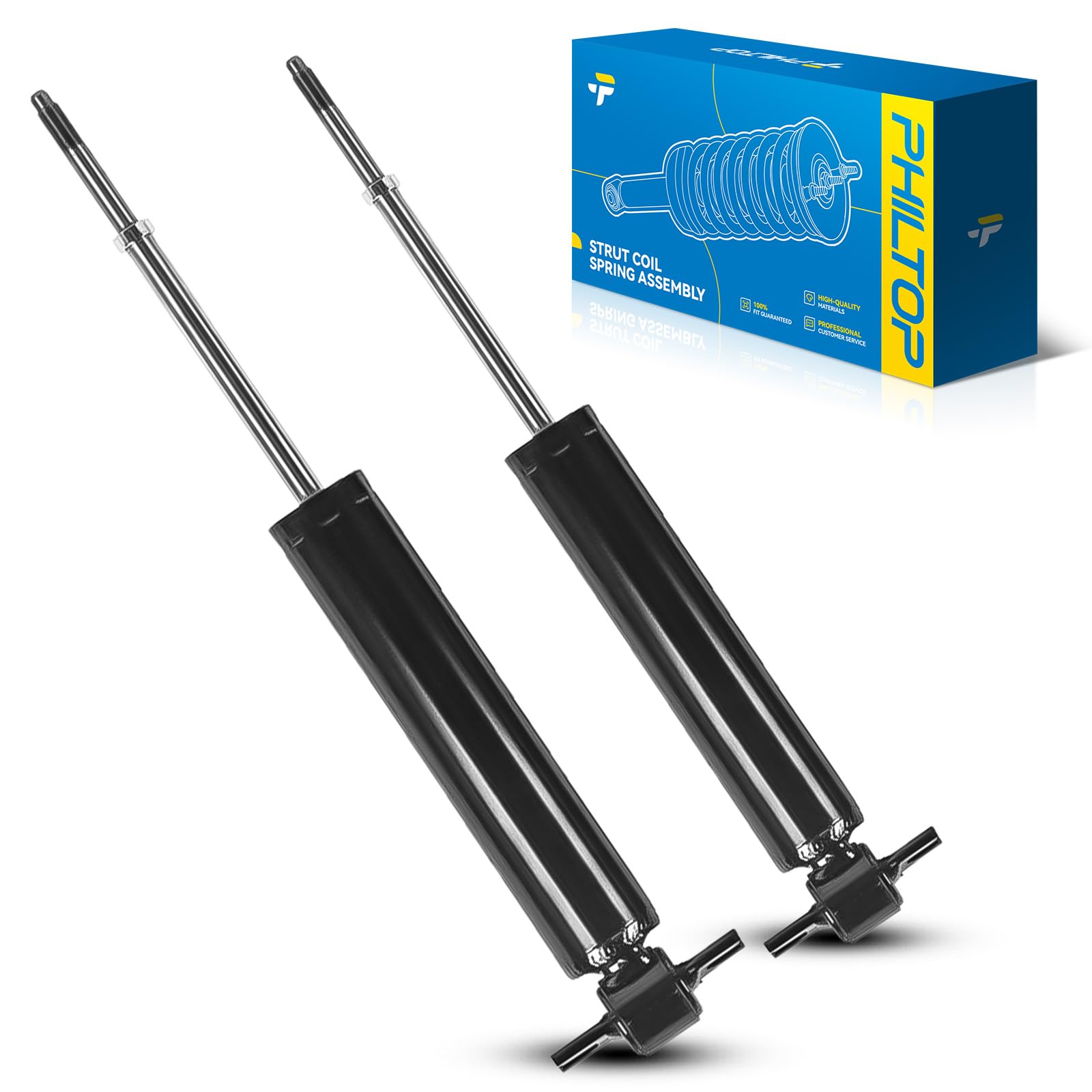 Philtop Front Struts For 1996-2002 Chevrolet Express 1500, Yukon, Tahoe, 1993-1998 T100, Savana 1500, C2500, C1500 Suburban, Sho