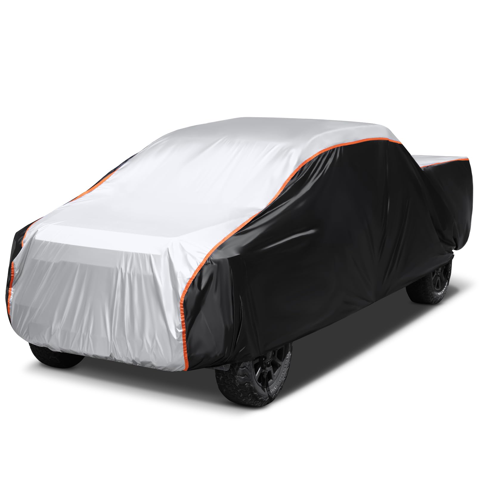 10 Layers Truck Cover Waterproof All Weather Heavy Duty Sun Snow Wind Protection Outdoor Pickup Cover With Cotton, Universal Fit