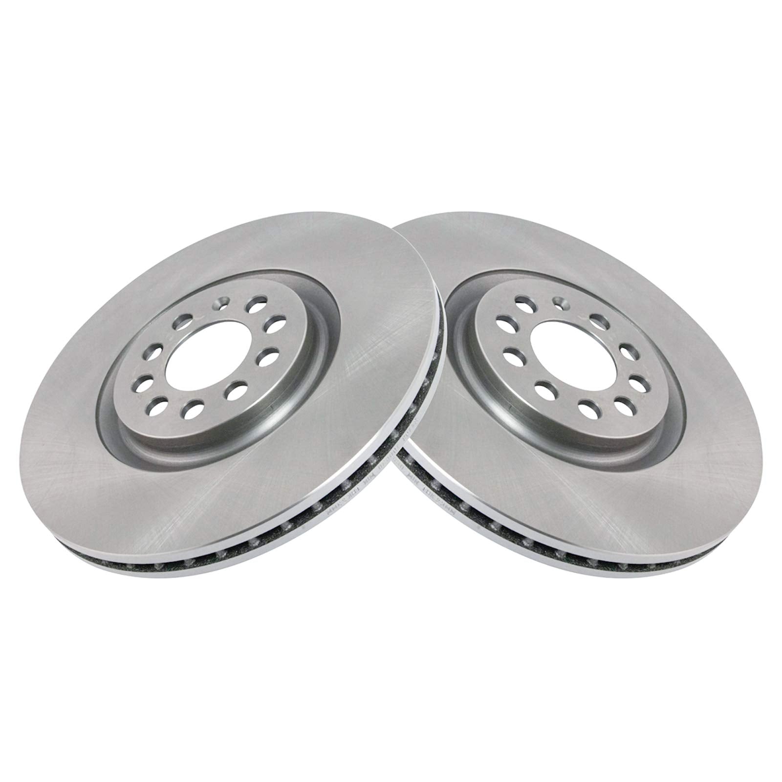 Trq Front Brake Rotors Set Vented Compatible With 2000-2006 Audi Tt Tt Quattro 2000-2003 Volkswagen Golf 2004-2005 Jetta