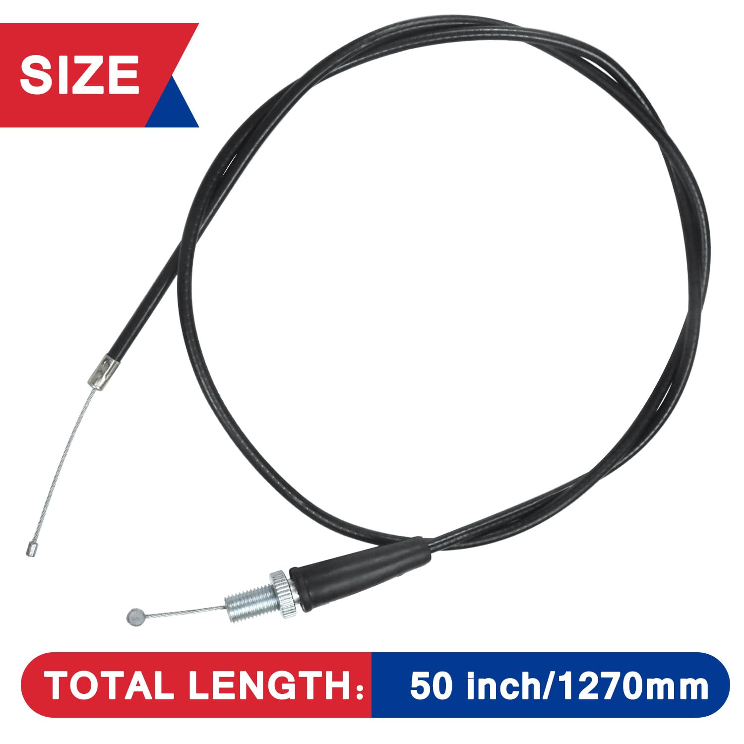 Hooup 1270Mm 50'' Throttle Cable For Coleman Ct100U Ct200U Bt200X Baja Warrior Doodlebug Db30 Mb165 Mb200 Motovox Mbx10 Monster