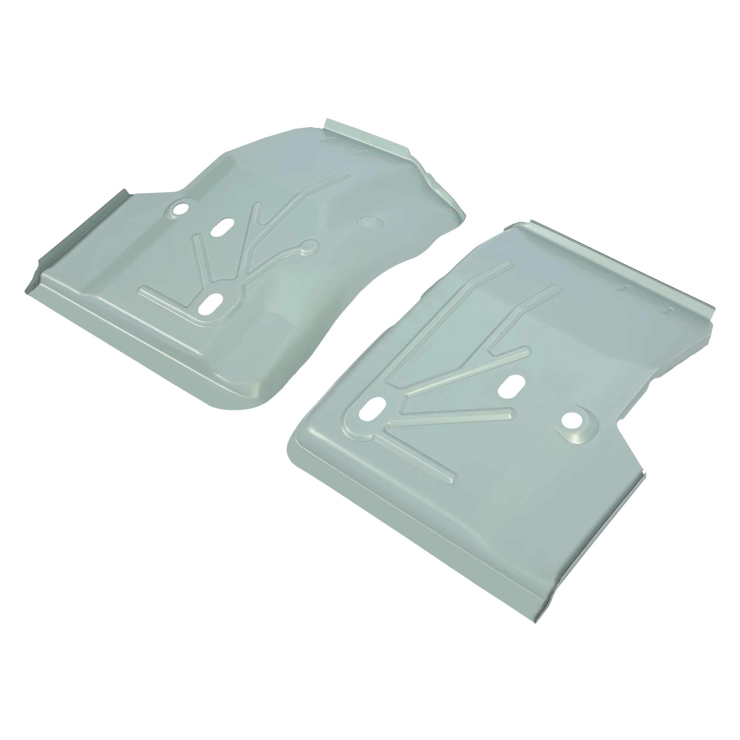 ECOTRIC Front Left & Right Floor Pan Pair Compatible with 1997-2006 Jeep TJ Wrangler Driver & Passenger Side New - Silver