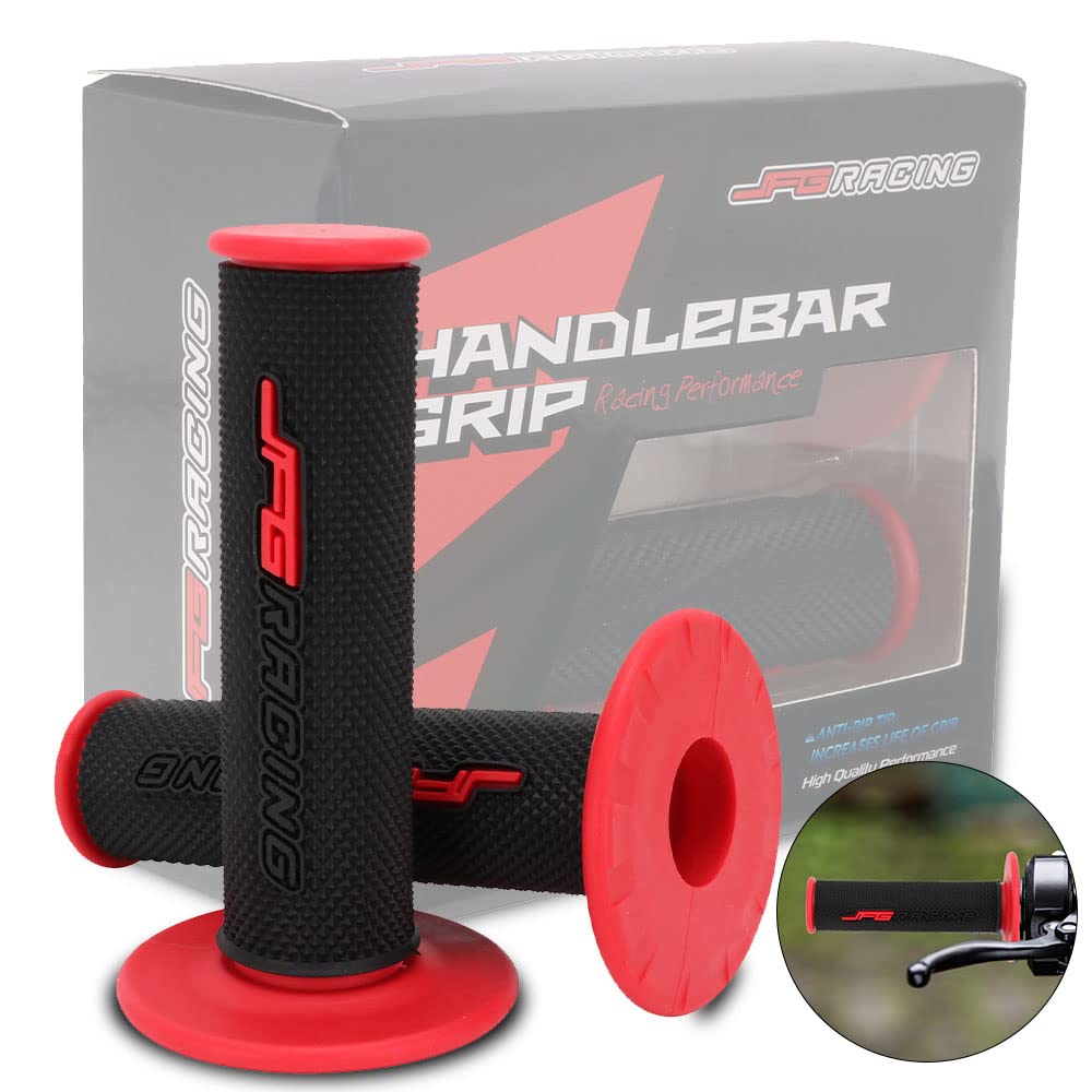 Dirt Bike Grips 7/8” Motorcycle Grips Atv Handlebar Grips Universal For Cr125 250 Crf50 80 230 250 Trx450 Xr50 70 100 400 Ct125 Cbr Dirt Pit Bike Atv Enduro Supermoto - Red