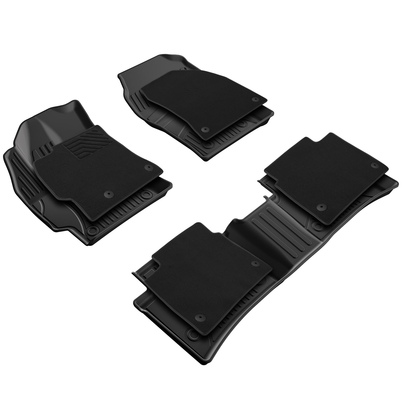 2025 Corolla Double Layer Floor Mats Compatible With 2020-2024 Toyota Corolla Sedan,Durable & Comfortable Protection Floor Liner