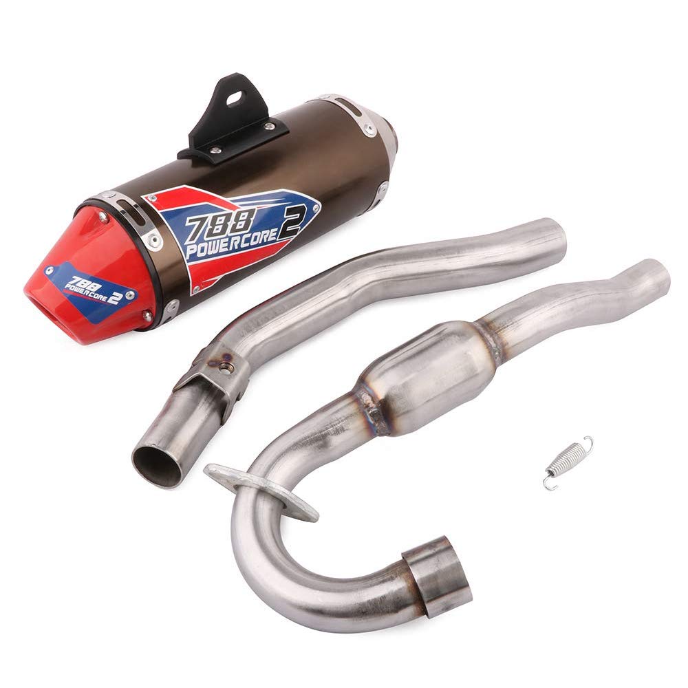Jfg Racing Full Slip On Exhaust Muffler - Complete Exhaust For For Crf230F 2003 2004 2005 2006 2007 2008 2009 2010 2011 2012 201