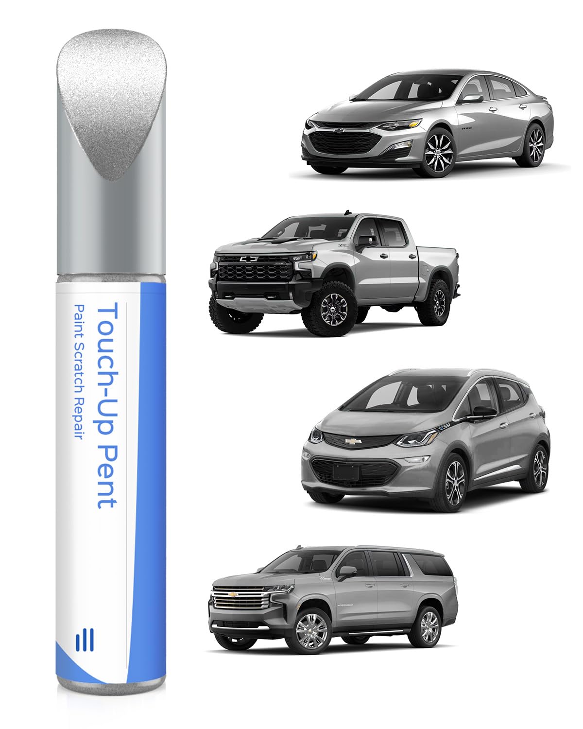 Parts4Ev Gan/9W5/Wa636R/Wa8636/17 Ice/Quick Silver/Switchblade Met Touch Up Paint Compatible With Chevrolet Exact Match Chips An