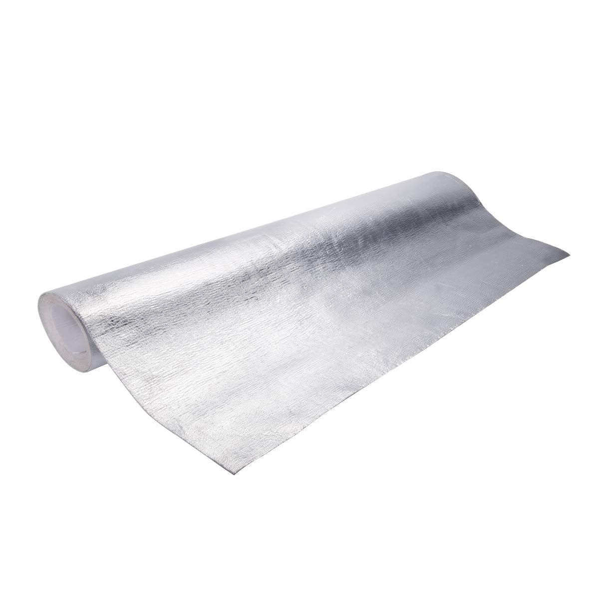 Wisauto Aluminized Heat Shield Thermal Barrier Adhesive Backed Heat Blanket (12'' X 24'')