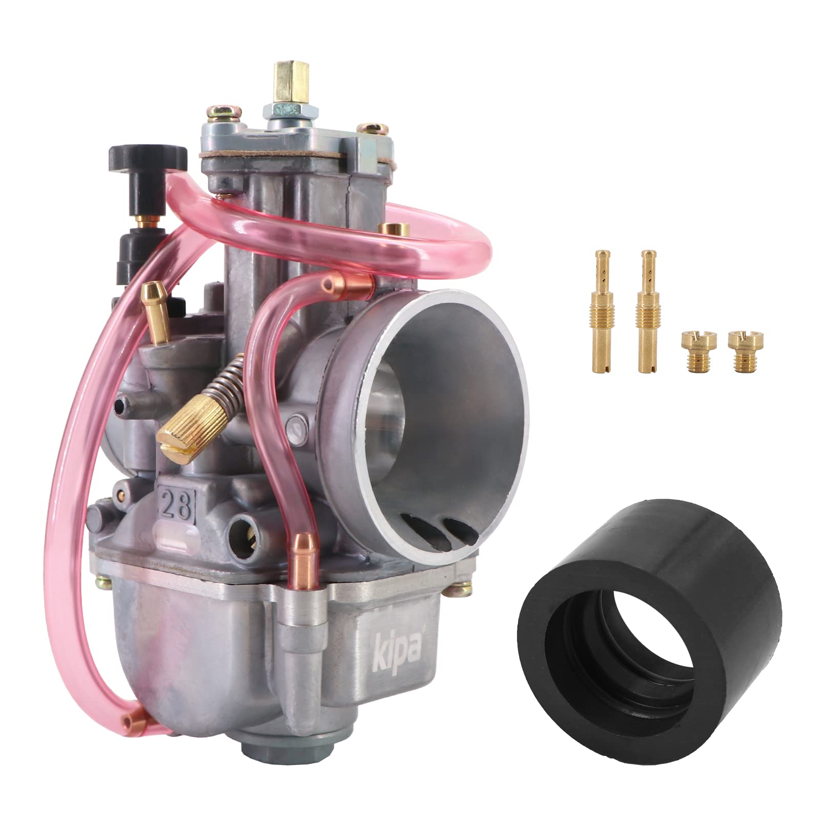Kipa Carburetor For Kx80 Kx85 Kx100 Yamaha Yz80 Yz85 Dt100 Suzuki Rm80 85 Cr80 Cr85R Gy6 Pwk 28Mm 2 Stroke Racing Flat Slide Car