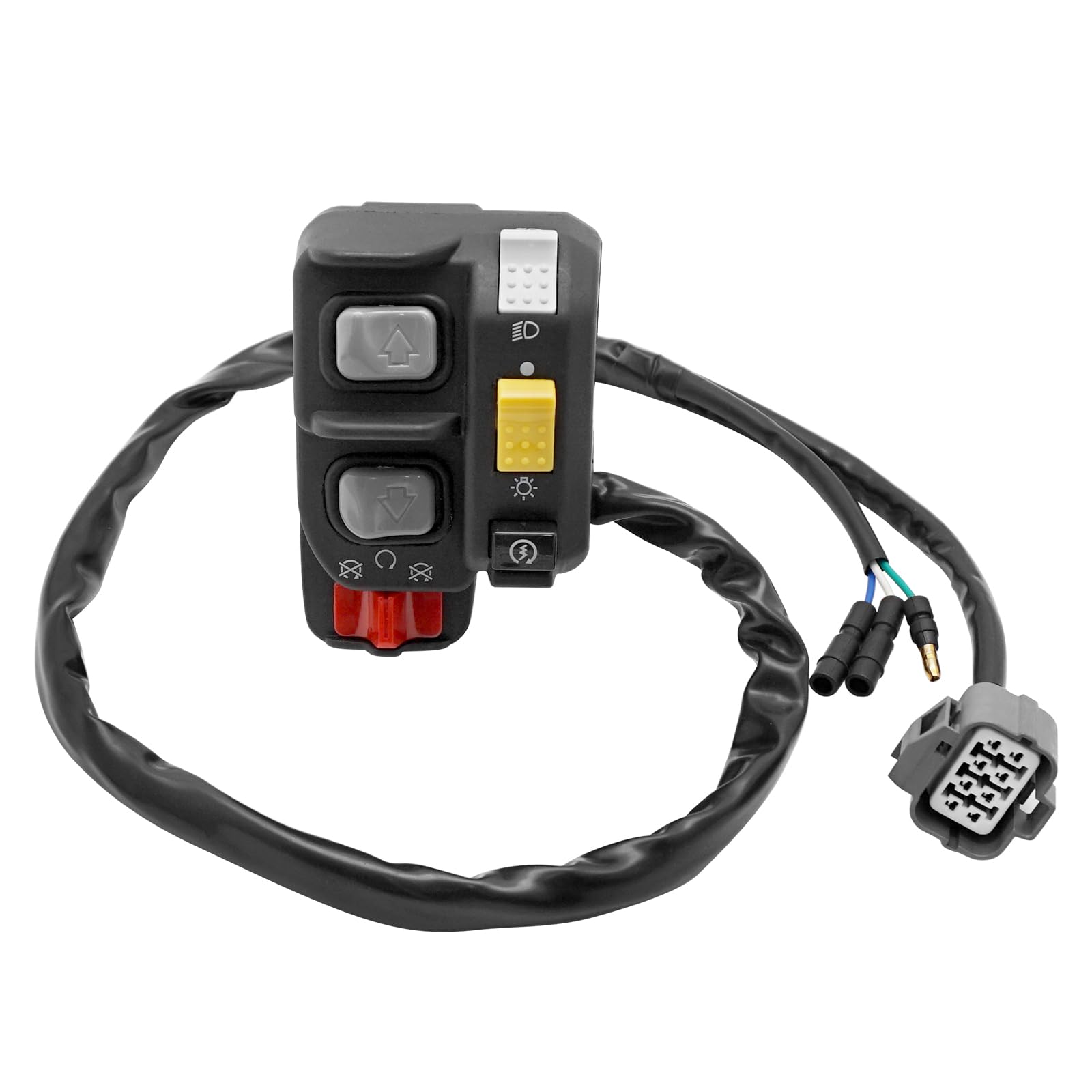 Compatible With Honda Recon 250 Es Trx250-Te Handlebar Control Switch Start Kill Stop Headlight Button Switch 2002-2004