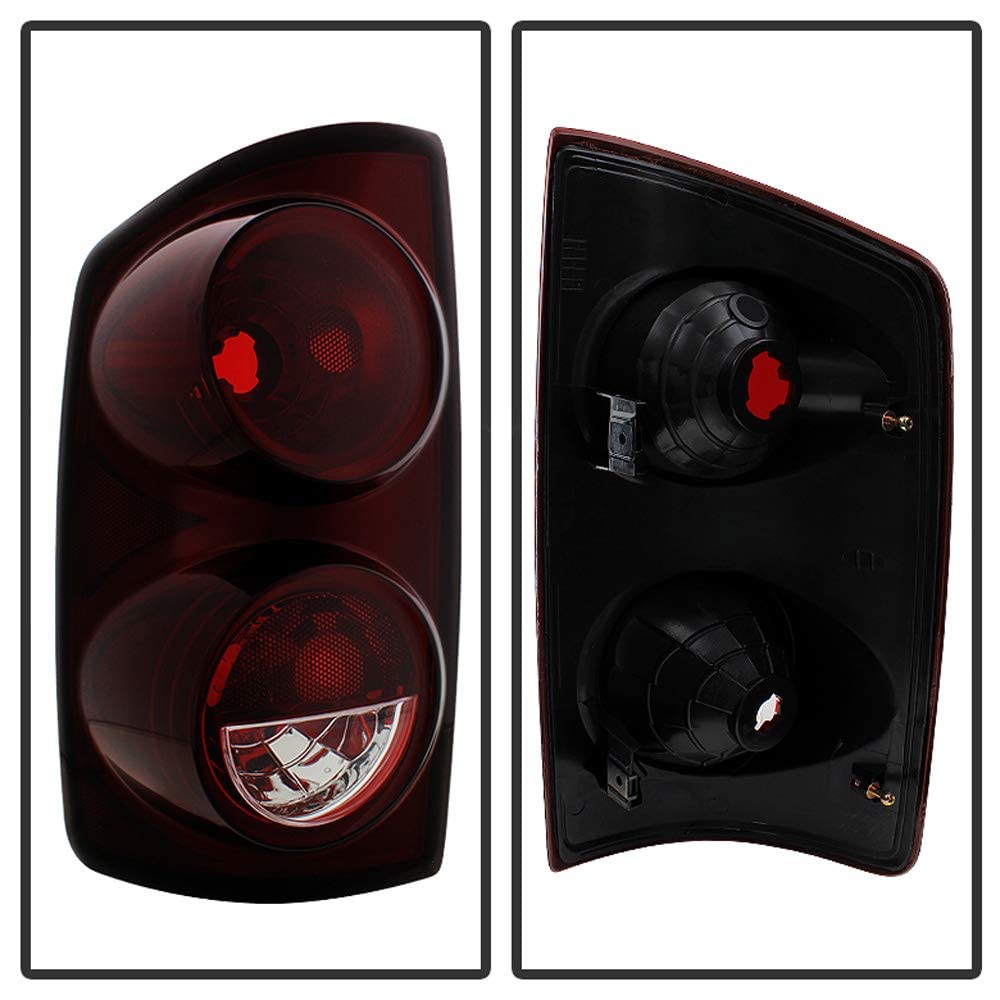 Acanii - For Red Smoke 2007-2008 Dodge Ram 1500 07-09 2500 3500 Tail Lights Lamps Left+Right